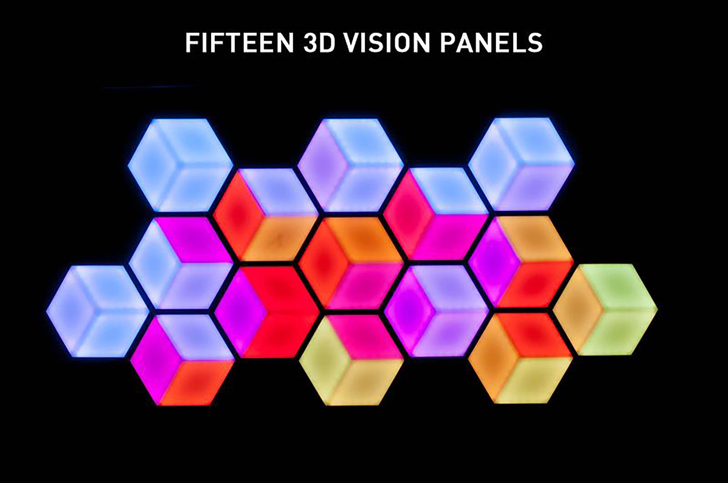 ADJ 3D Vision Plus Sys 2, System of Fifteen (15) 3D Vision Panels and All Cables Needed by ADJ