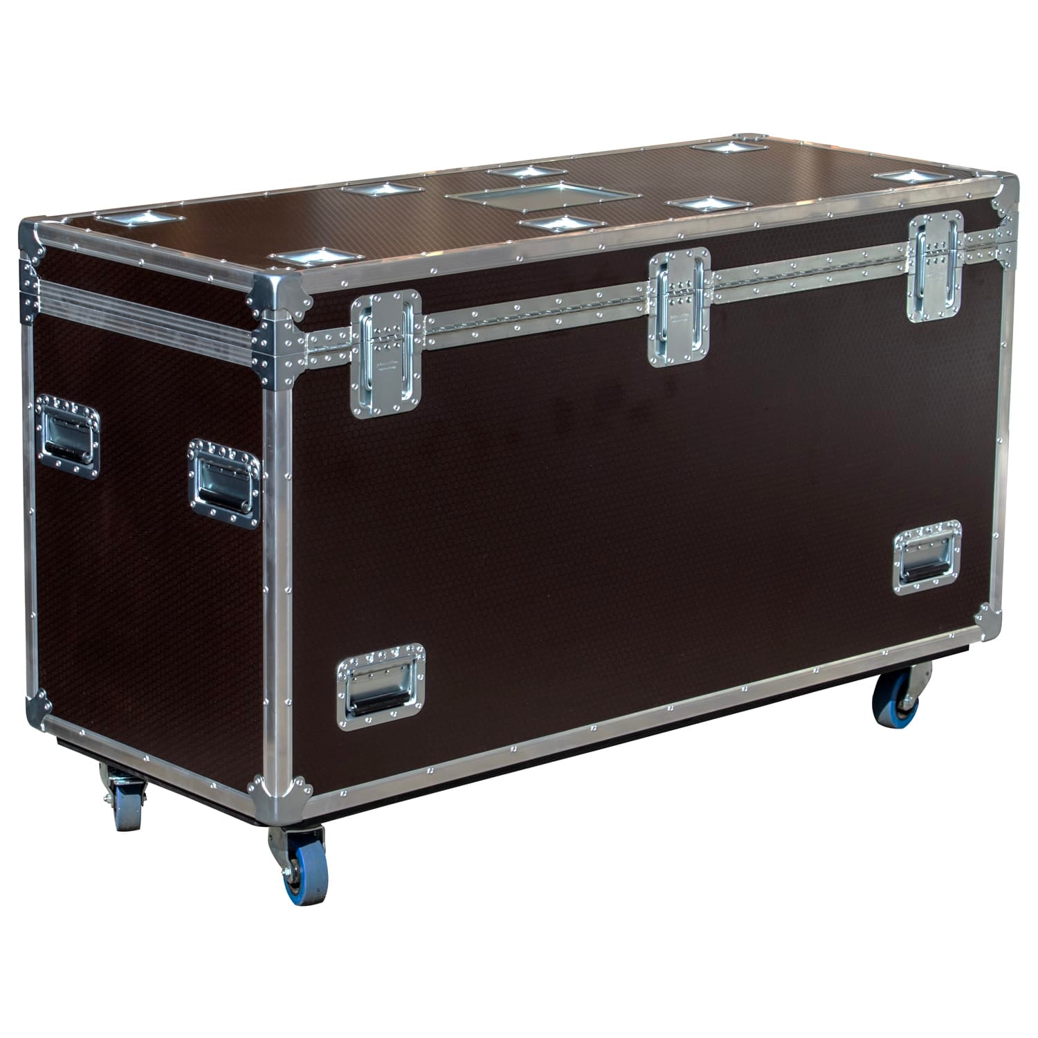 Odyssey OPT602436WBRN, Professional Brown Hex Board Utility Tour Trunk Case with Caster Wheels by Odyssey