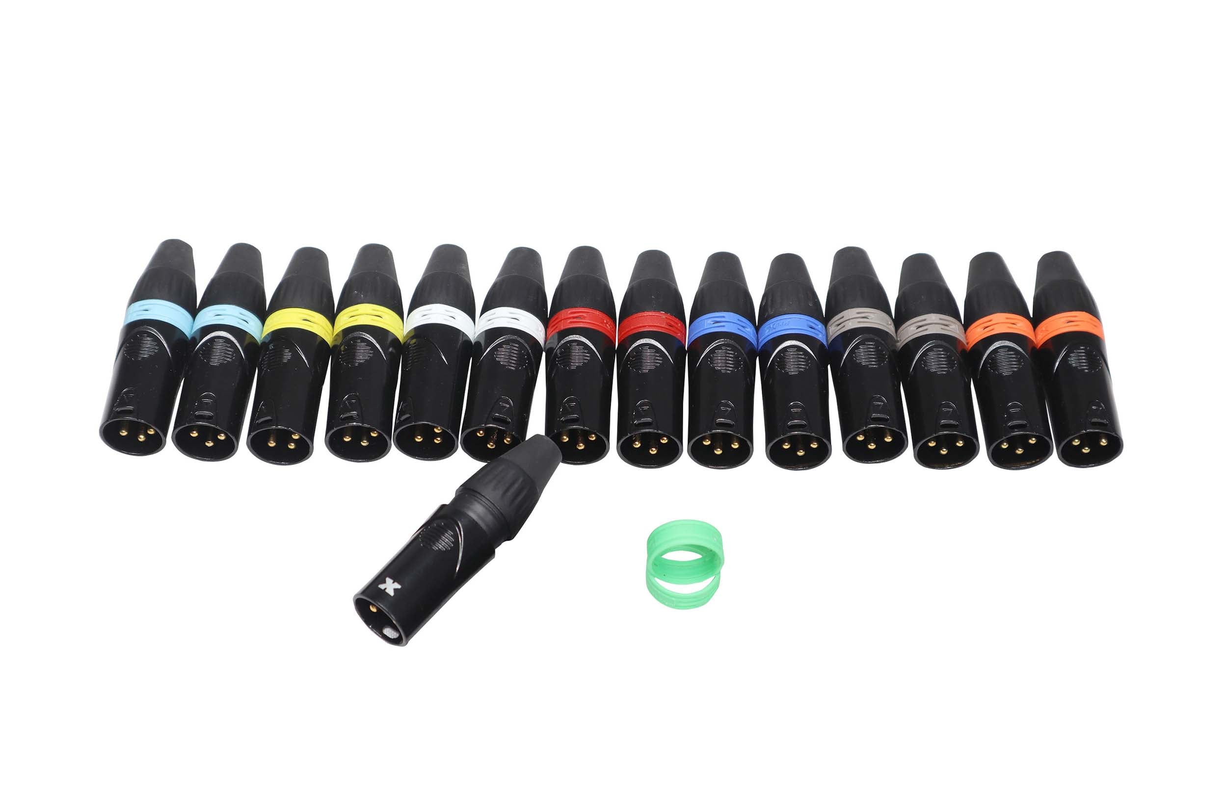 ProX XC-RINGPAK, Color Ring Replacements for XLR Cables - 16 Pack by ProX Cases