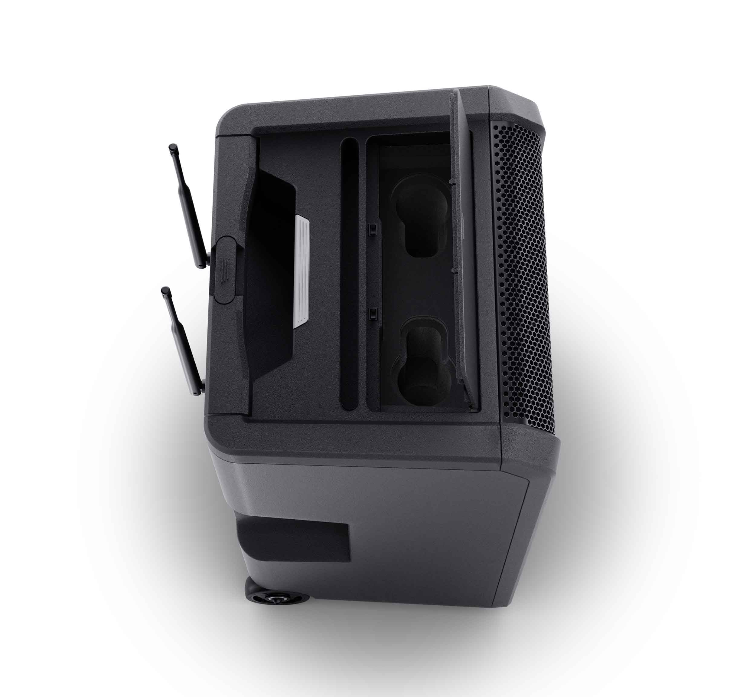 LD System ANNY 10 HHD 2 B5.1, 10" Portable Battery-Powered Bluetooth PA System with Mixer and 2x Wireless Handheld Microphones by LD Systems
