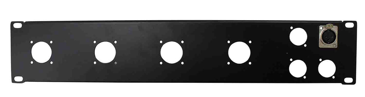 B-Stock: ProX T-P2-4X4 2 Unit Unloaded Patch Panel for 4 XLR and 4 NL4 Speakon or NAC3 Powercon by ProX Cases