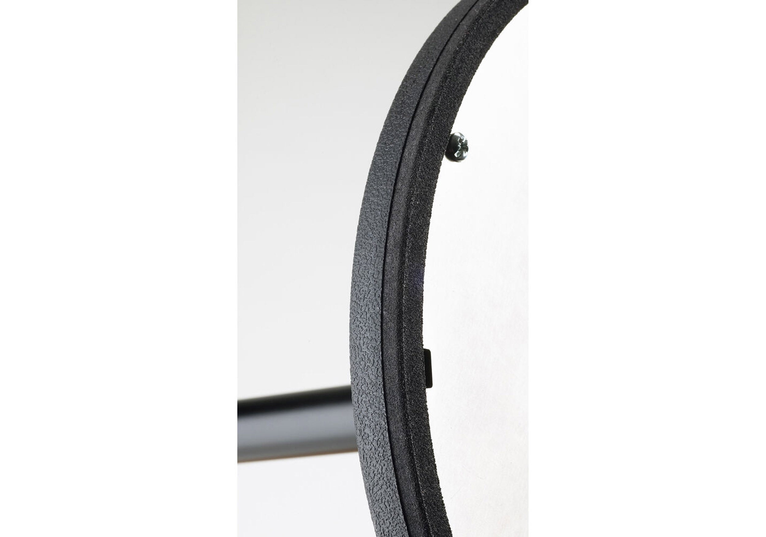 K&M 19789 Universal Tablet Holder with Round Base Stand and Boom - Black by K&M