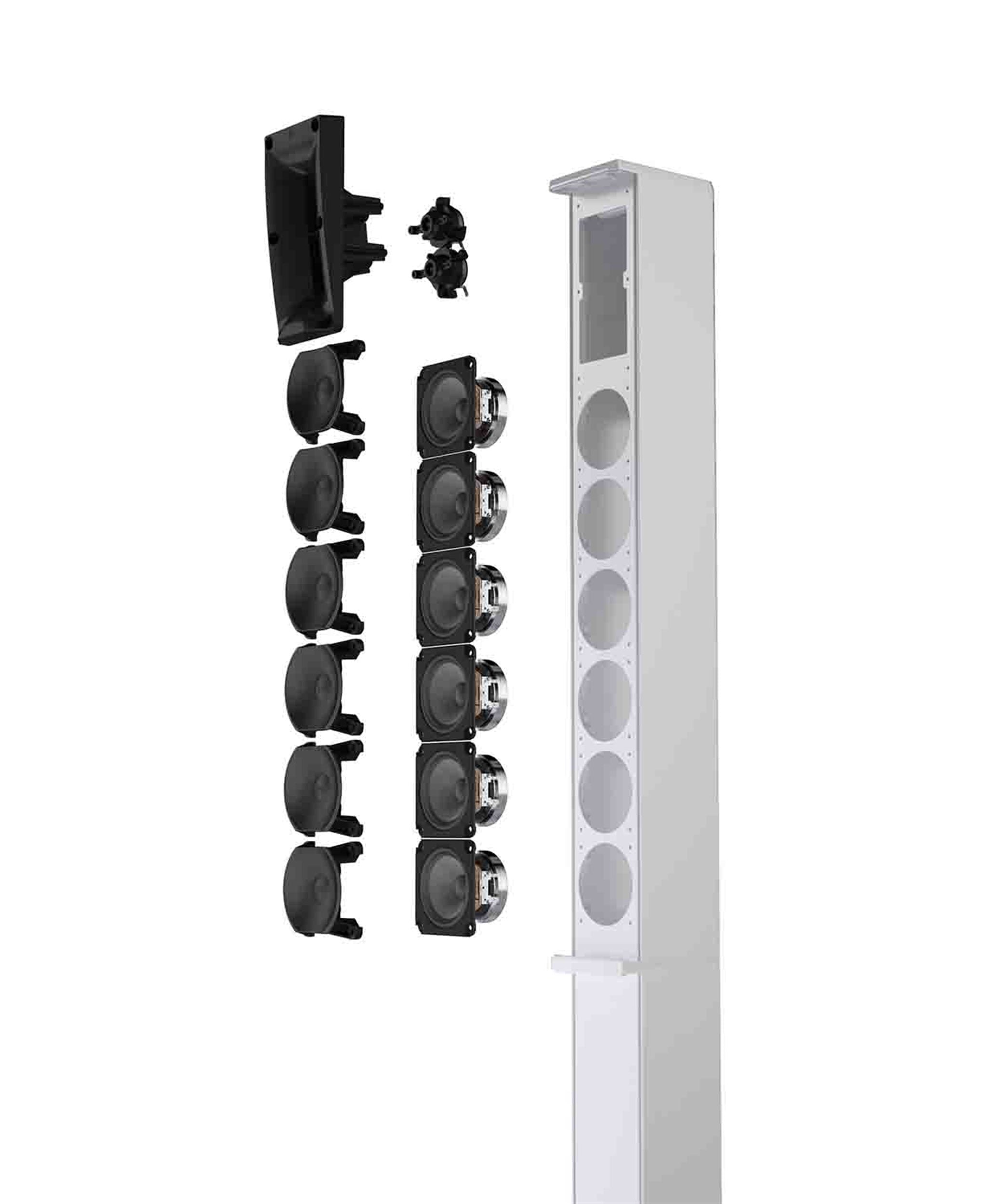 LD System MAUI 11 G3 W, Portable Cardioid Powered Column PA System - White by LD Systems