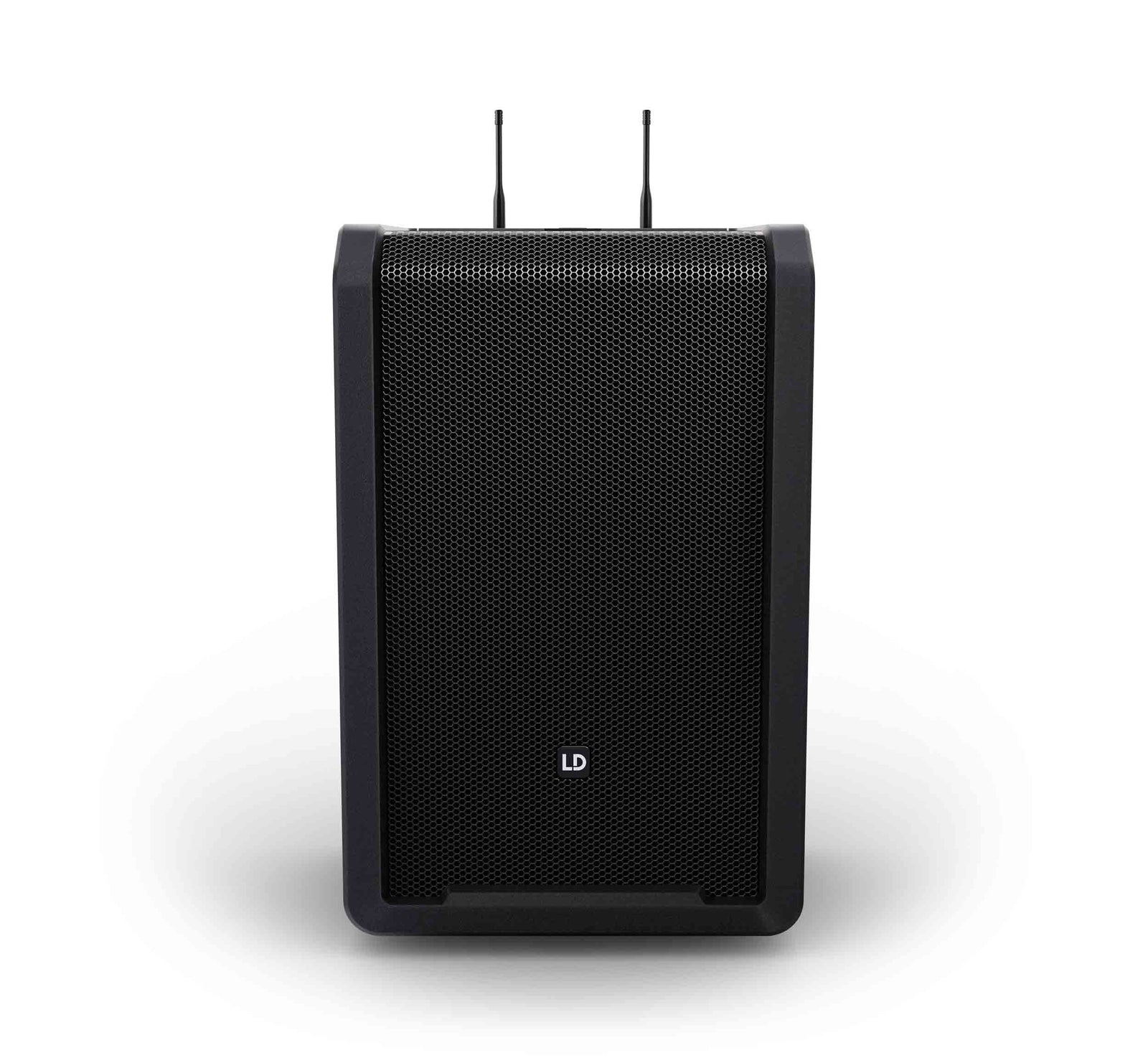 LD System ANNY 10 HHD 2 B4.7, 10" Portable Battery-Powered Bluetooth PA System with Mixer and 2x Wireless Handheld Microphones by LD Systems