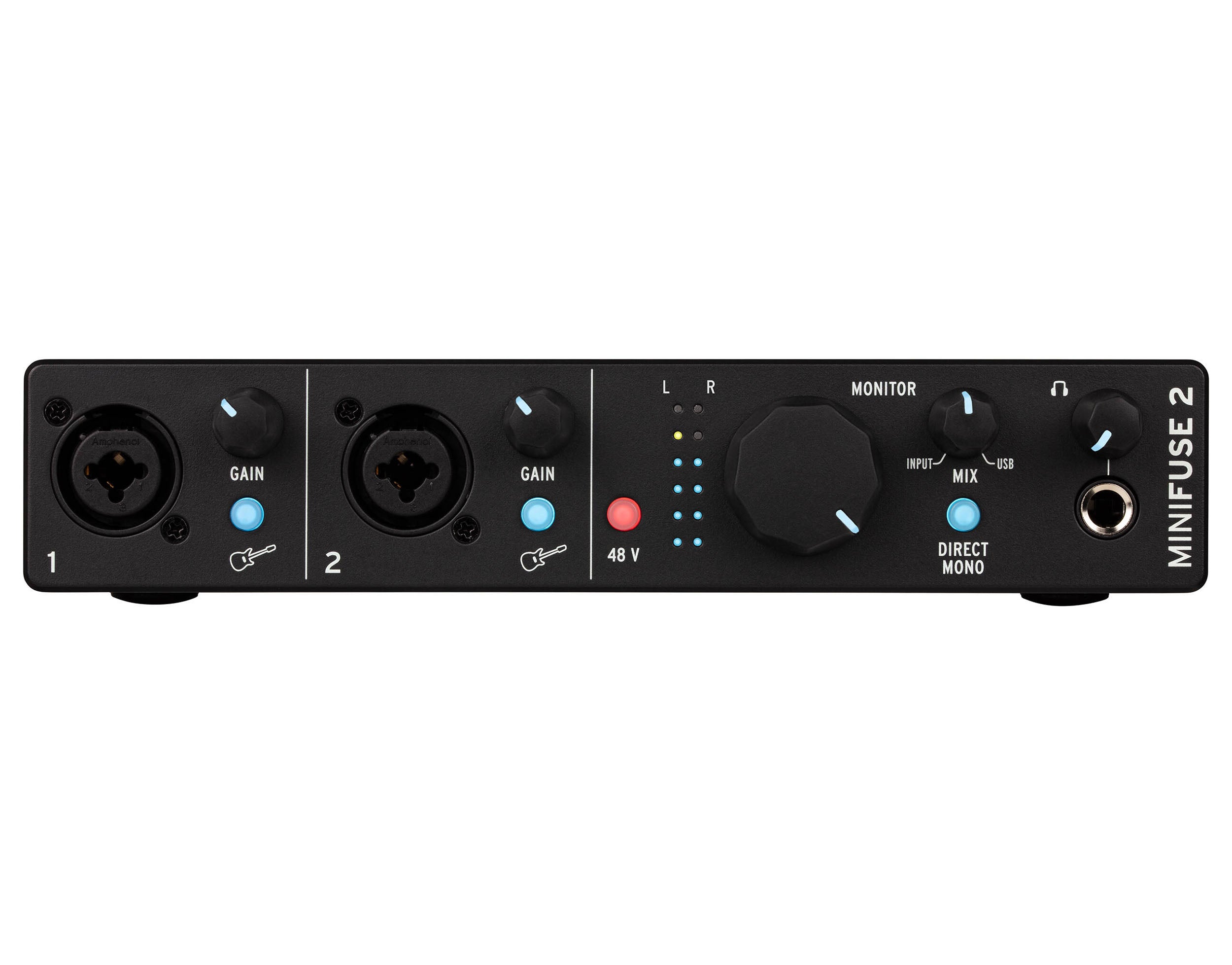 Arturia MiniFuse 2 Portable 2x2 USB Type-C Audio Interface + Midi - Black by Arturia