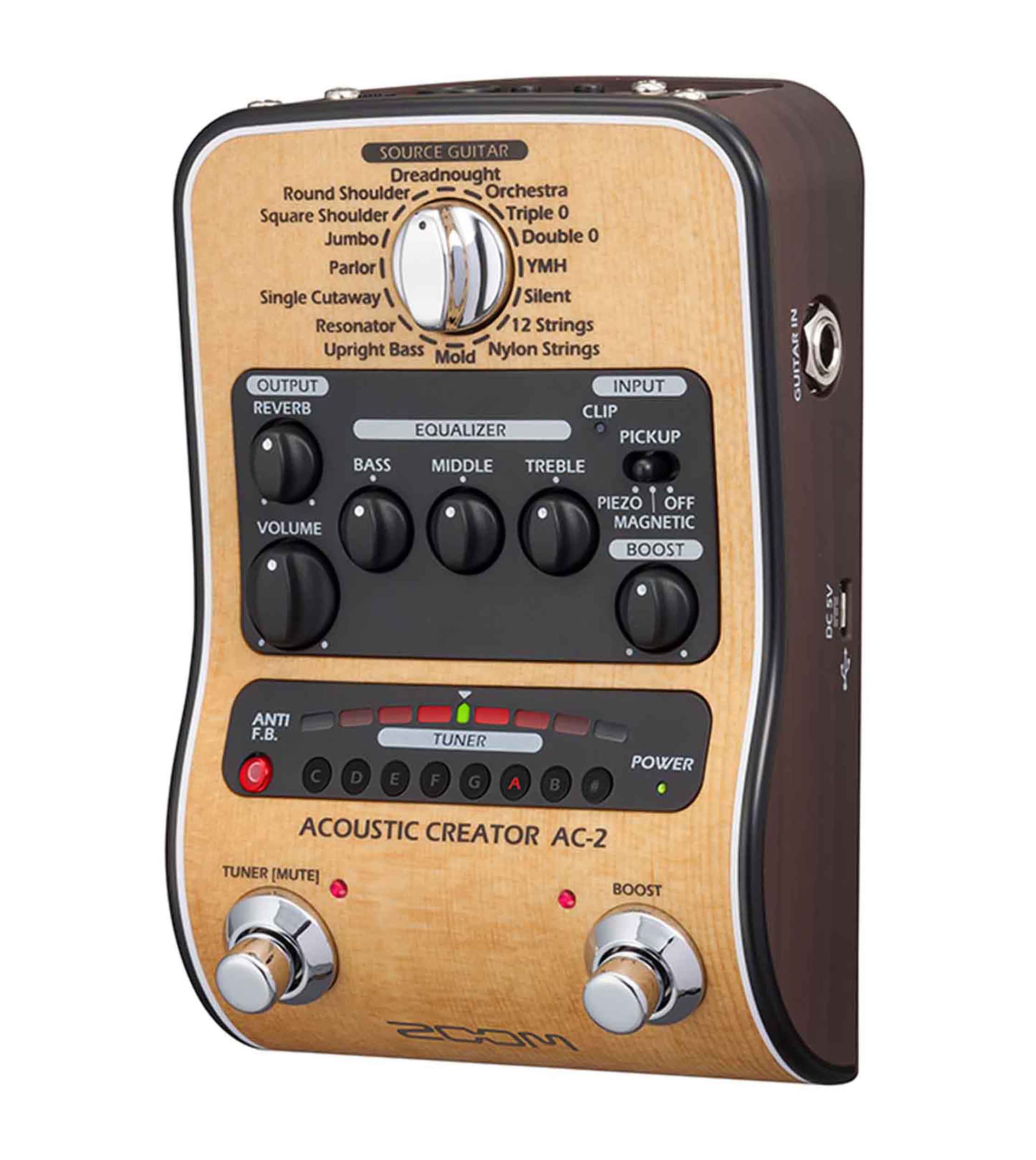 B-Stock: Zoom AC-2 Acoustic Creator Direct Box with 16 Source Guitars by Zoom