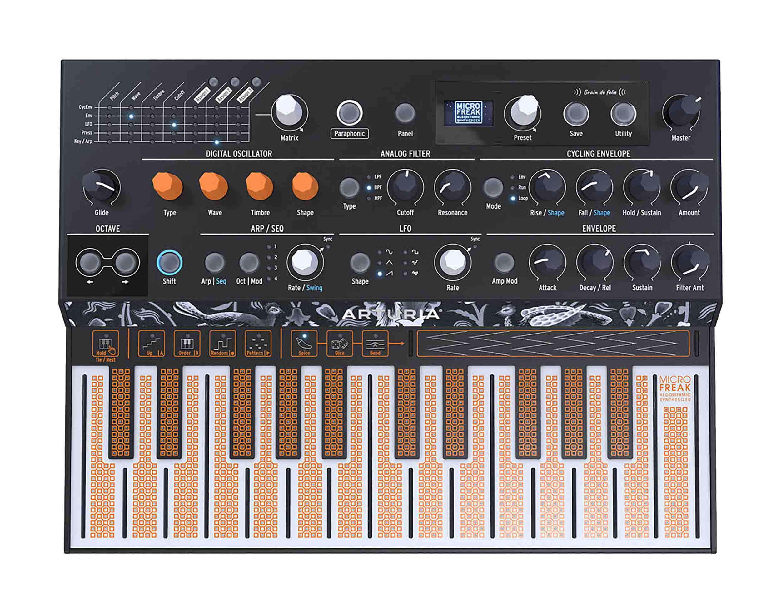 Arturia MICROFREAK Synthesizer, Hybrid Digital Analog Programmable Synthesizer by Arturia