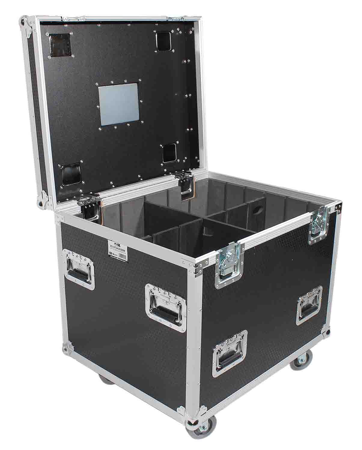 PROX XS-UTL243030W MK2 Heavy-Duty Truck Pack Utility Flight Case with Divider and Tray Kit by ProX Cases