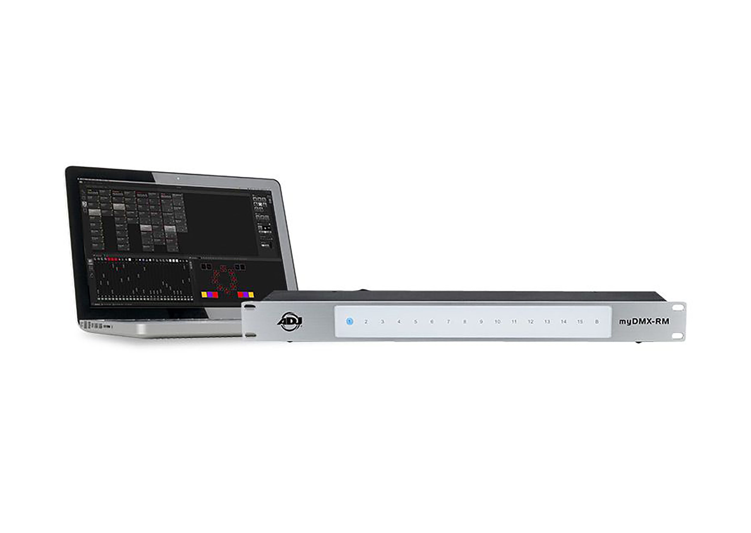 ADJ MYDMX RM, DMX Light Show Storage Device Used to Save Up To 16 Pre-Set Shows. by ADJ