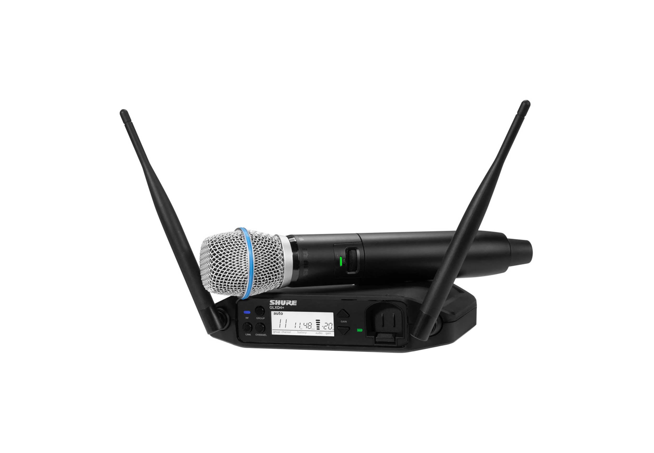 Shure GLXD24+/B87A-Z3, Digital Wireless Handheld System with BETA 87A Vocal Microphone by Shure