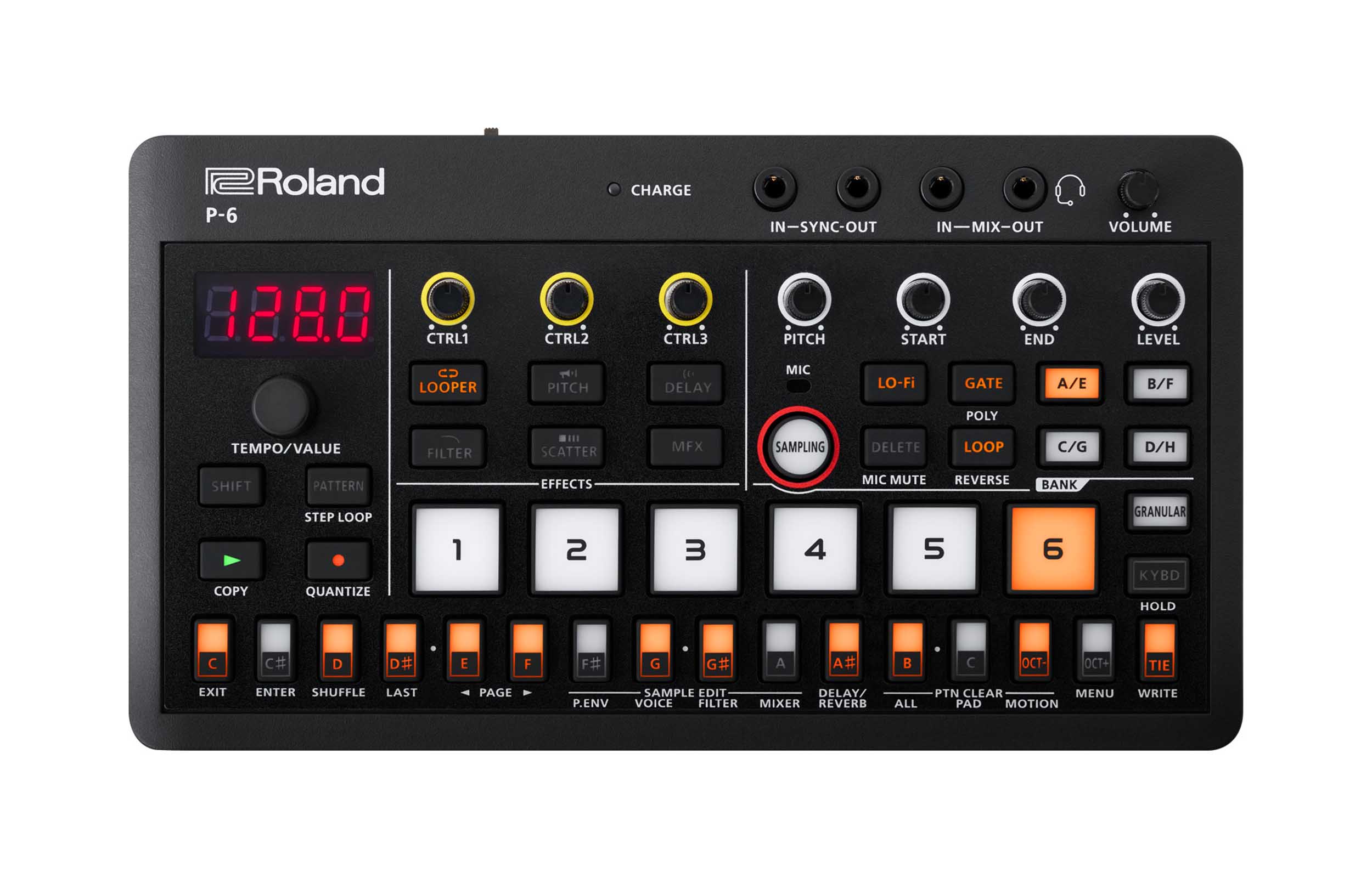 Roland P-6 Pocket Sampler with FX, Granular Engine by Roland