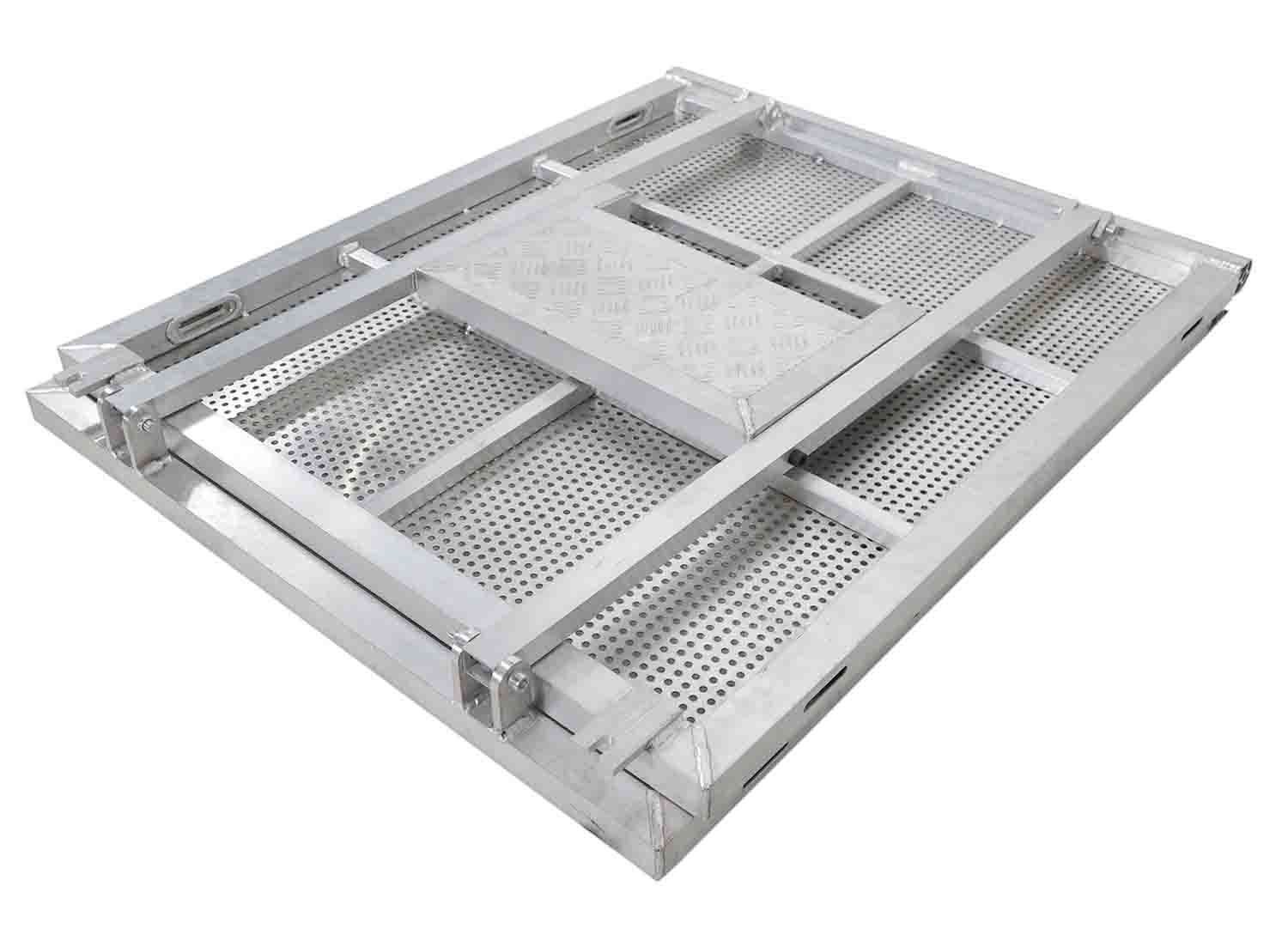 PROX XT-CSB4FT (4FT) Ventilated Aluminum Barricade Heavy-duty Crowd Control Barrier with Folding Base by ProX Cases