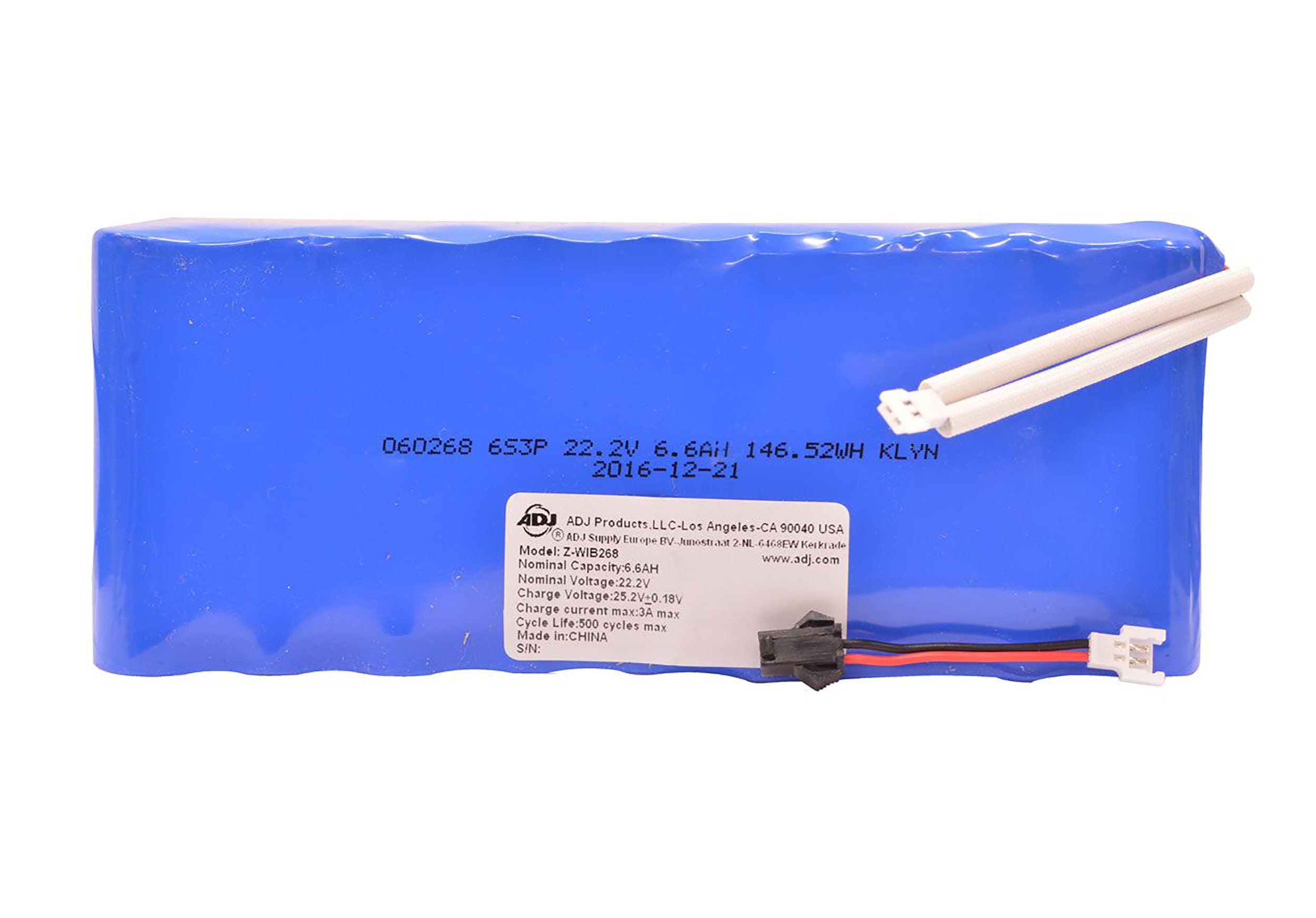 ADJ Z-WIB268, Replacement Battery for Wifly EXR QA5 IP by ADJ