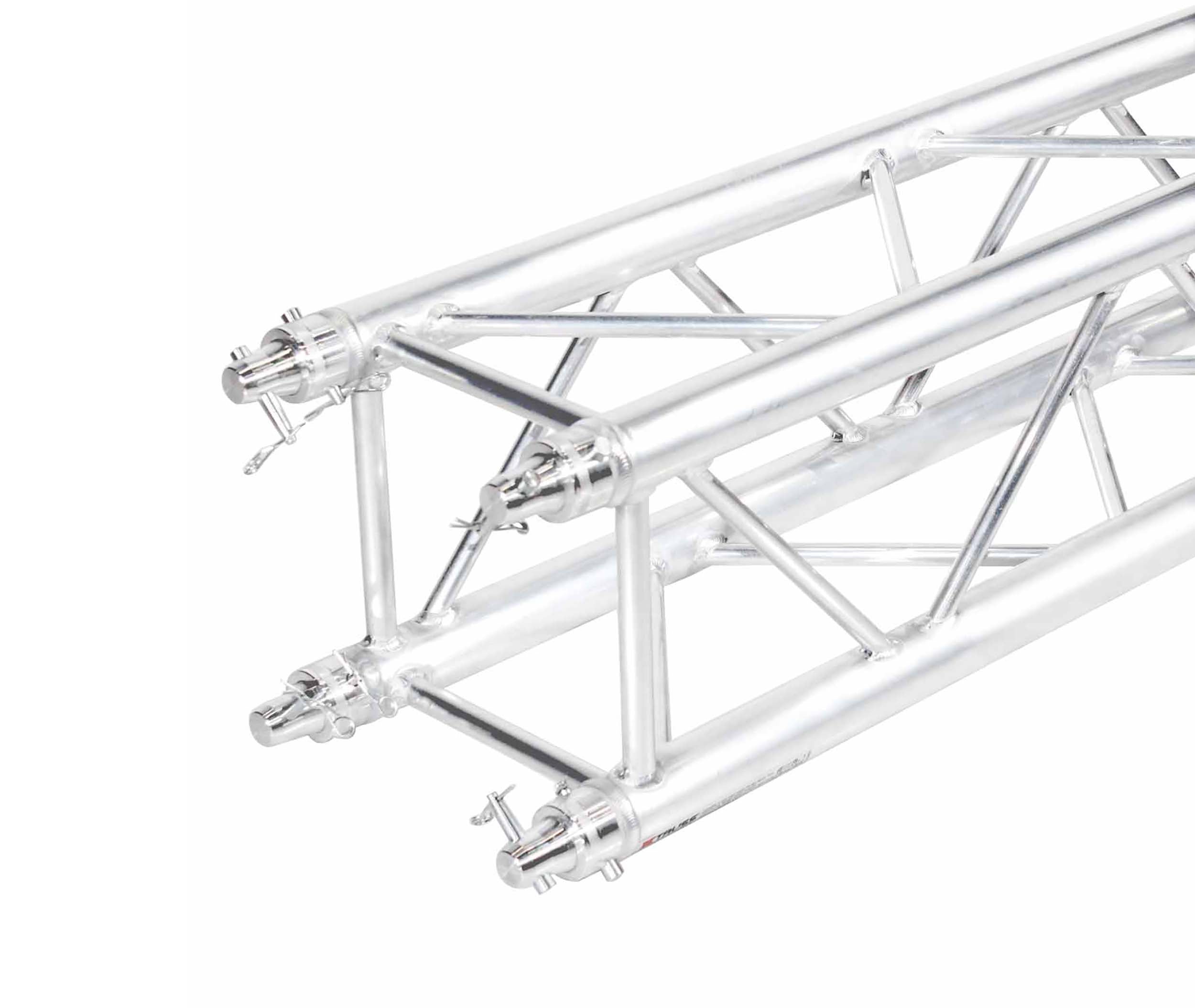ProX KT-MEDIAPOST656, DJ Package Including 1 KT-F34SQ656 Aluminum Truss, 1 XT-BP2430W Base Plate on Wheels, 1 XT-MEDIAMOUNT TV Bracket Clamp by ProX Cases
