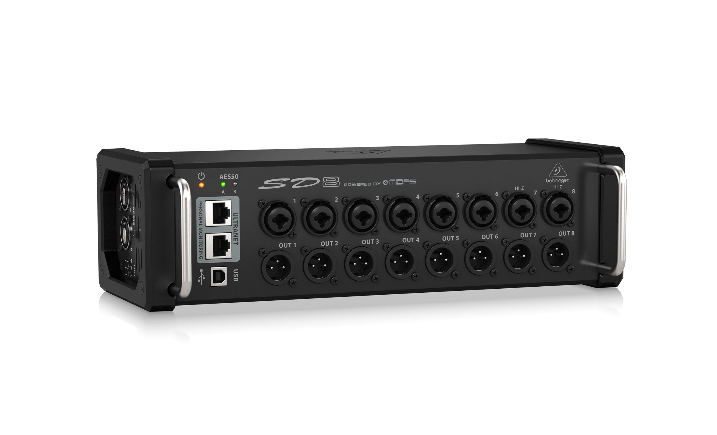 Behringer SD8, 8 Outputs Stage Box with 8 Remote-Controllable Midas Preamps by Behringer