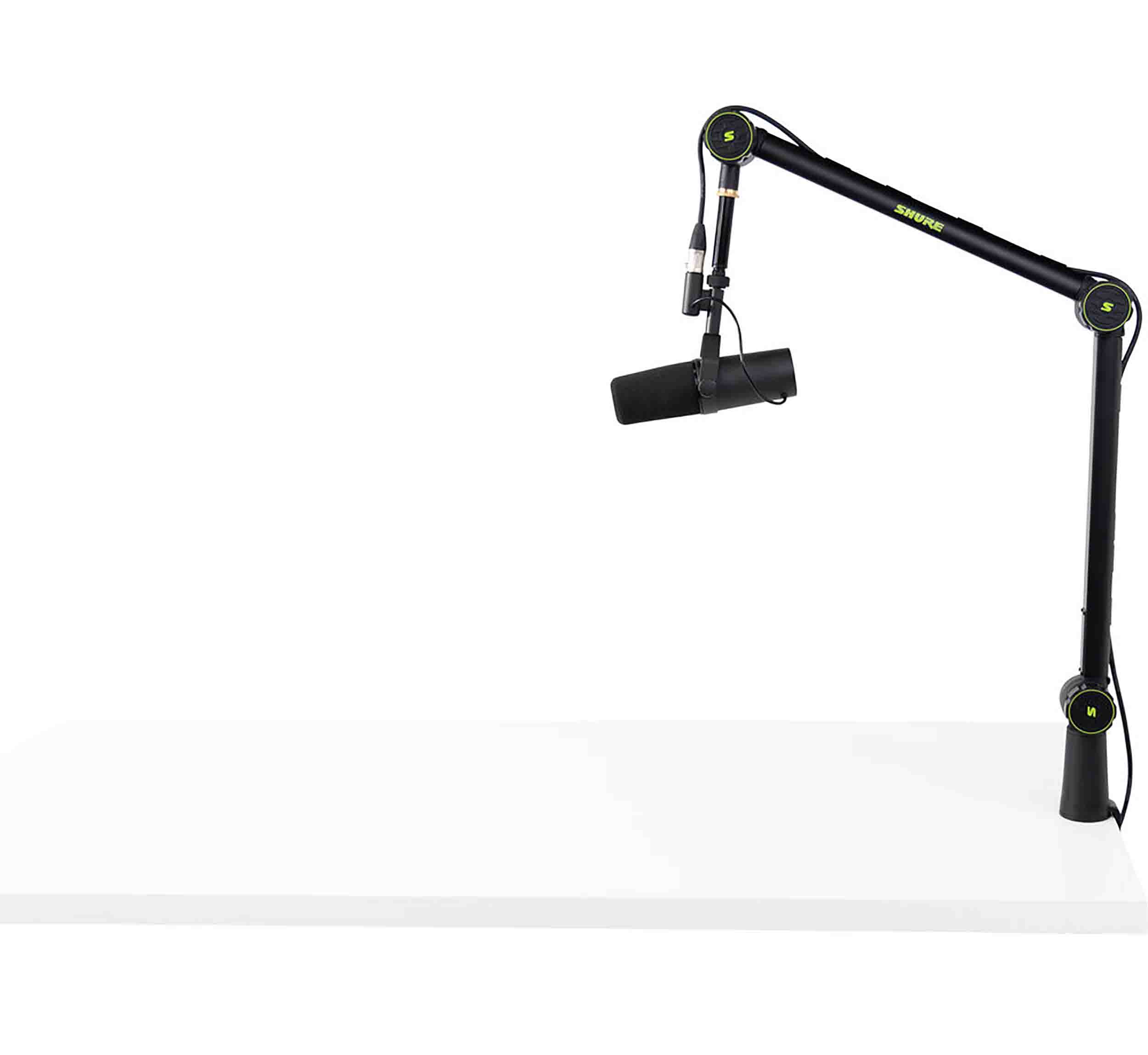 Shure SM7DB Podcast Vocal Mic DJ Package with Studio Headphones and Boom Stand plus 15' XLR by Shure
