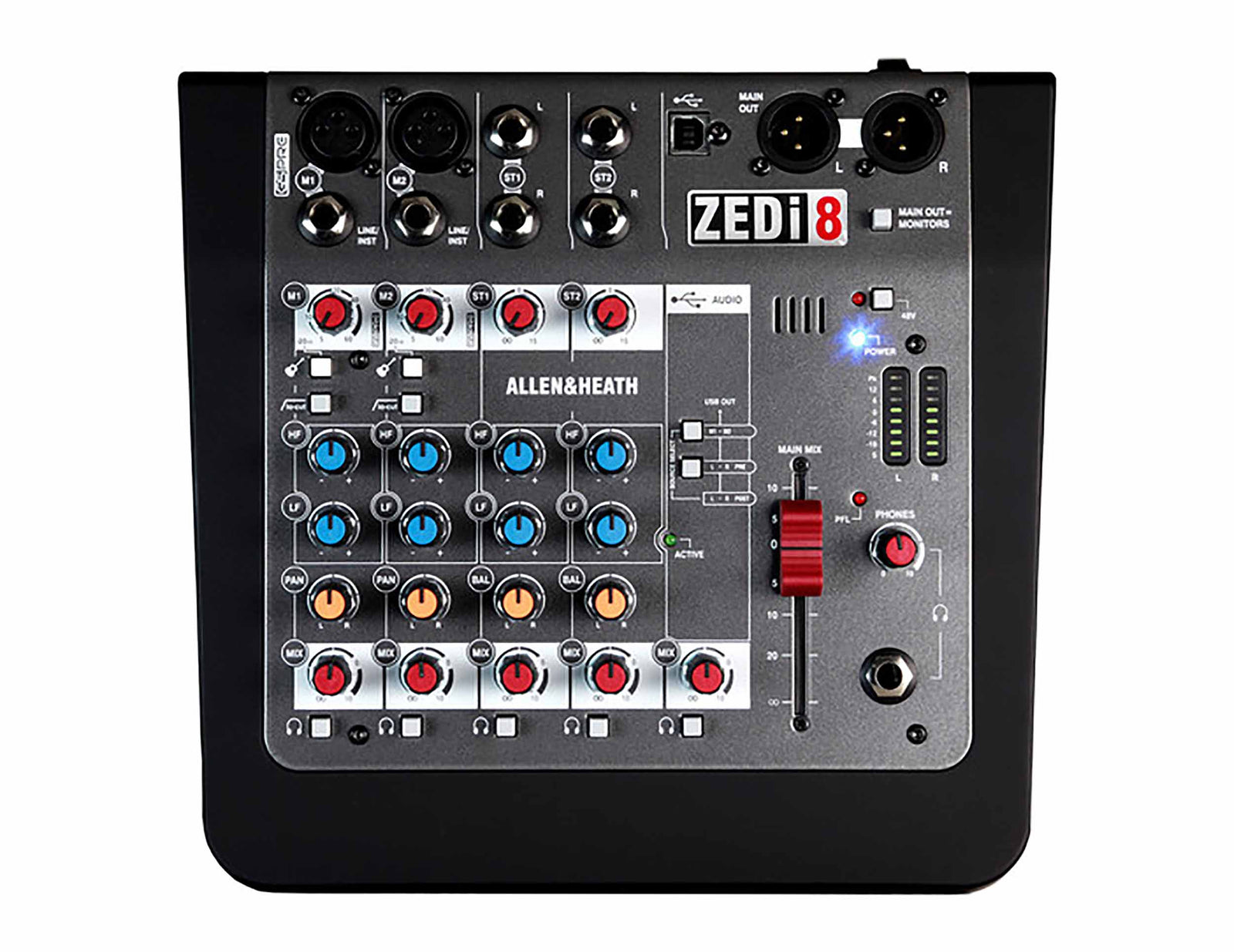 Allen & Heath ZEDi-8 Hybrid Compact Mixer and USB Interface by ALLEN & HEATH