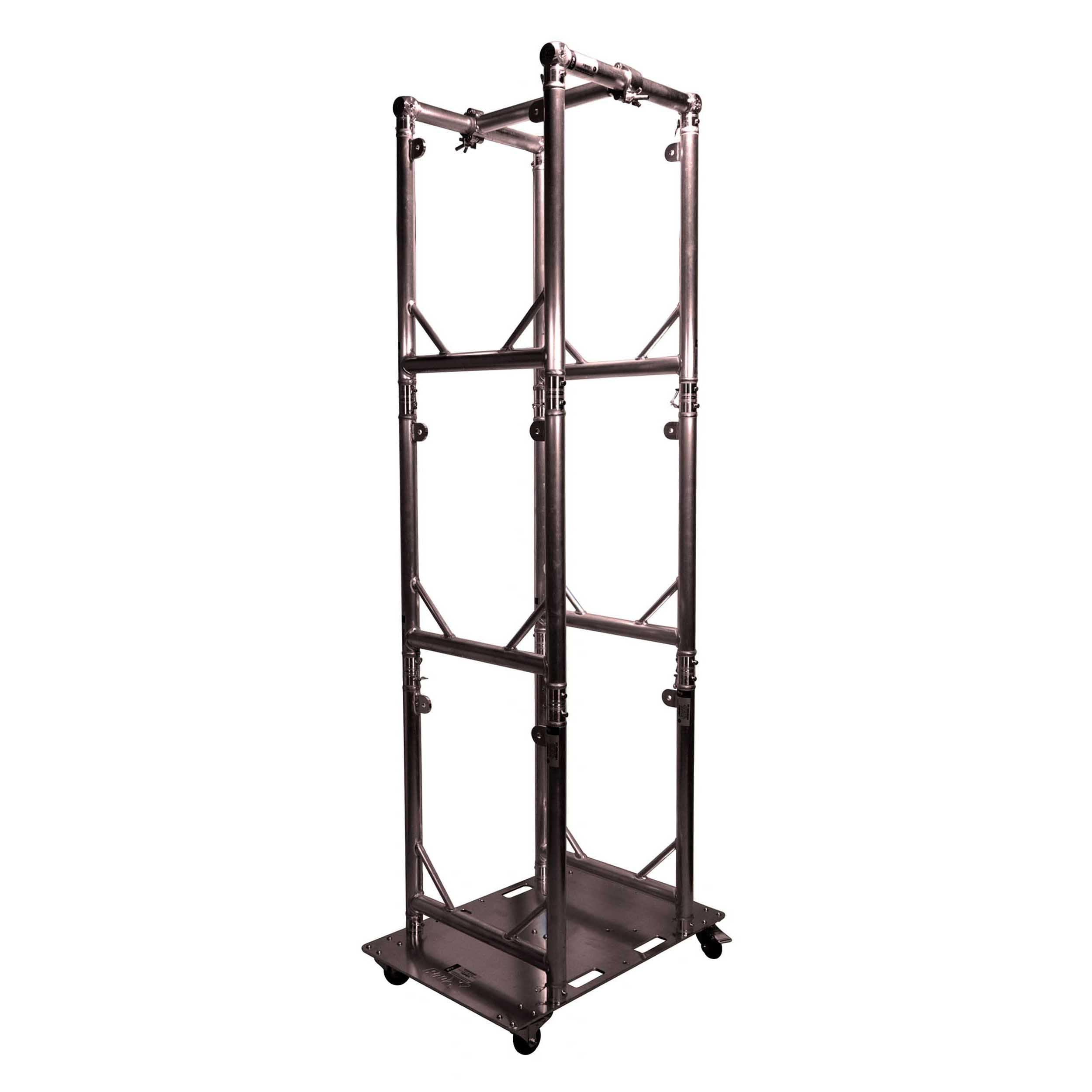 ProX XT-GRU-PKGX6 BLK, Truss Modular 6X Rapid U Grid Trio Package for Rolling Aluminum Baseplate with Black by ProX Cases