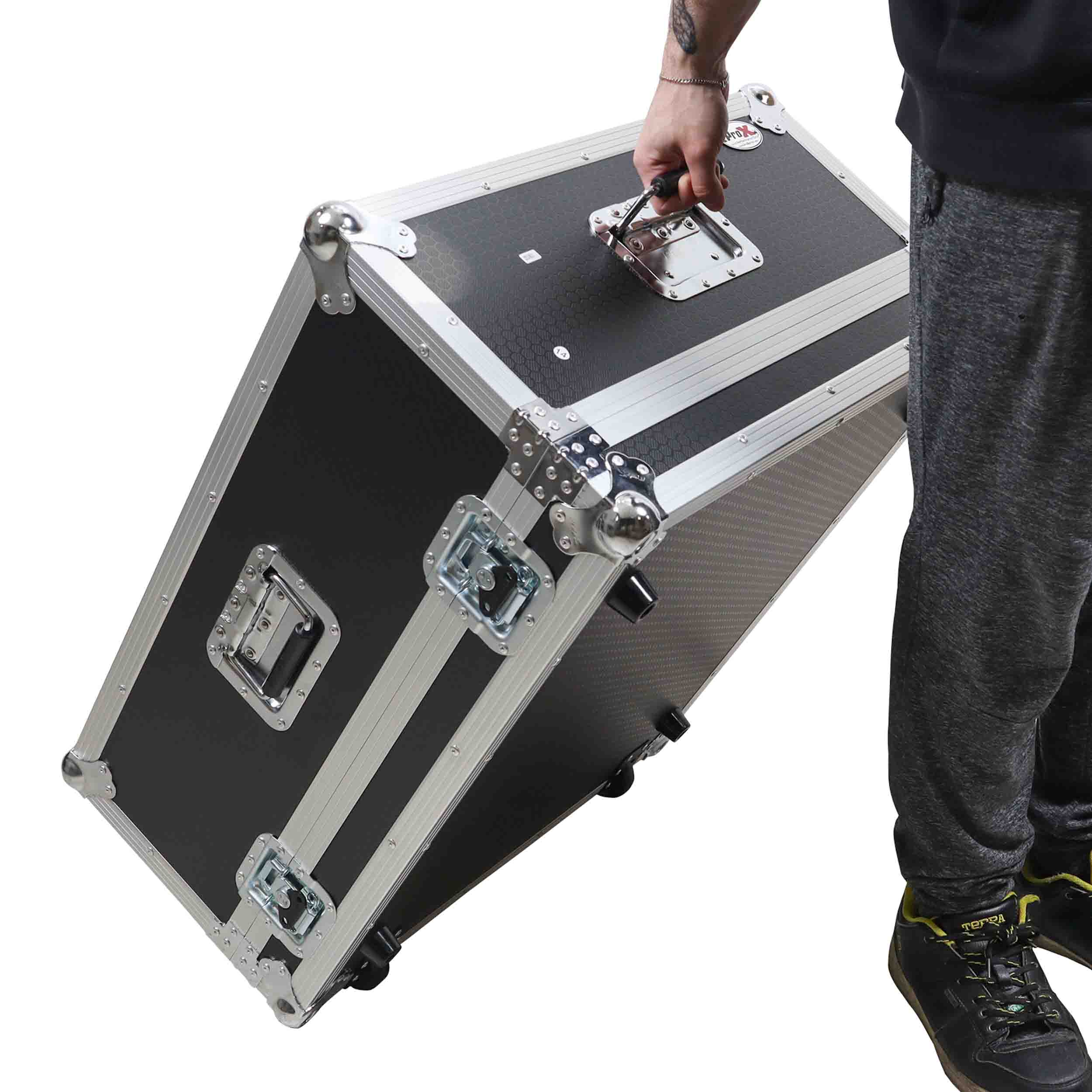 ProX XS-AHAVANTISSOLOW, Fits Allen & Heath AVANTIS SOLO Digital Mixer Console Flight Case with Low Profile Wheels by ProX Cases