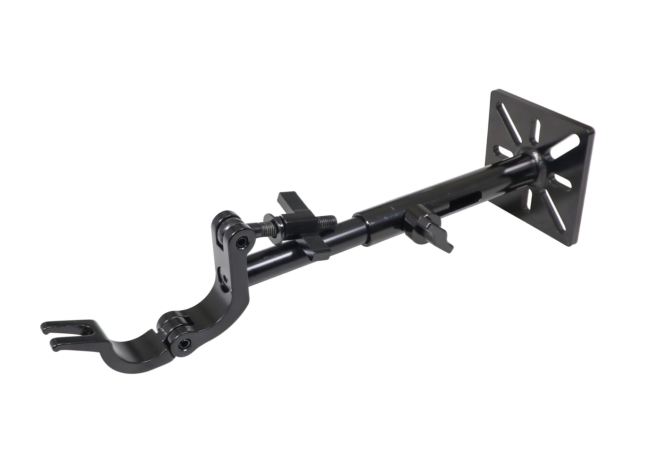 ProX XT-TC5LEDPABLK, LED Wall Mounting Plate with Extension Pole and 2" Truss Clamp - 10 to 13 Feet by ProX Cases