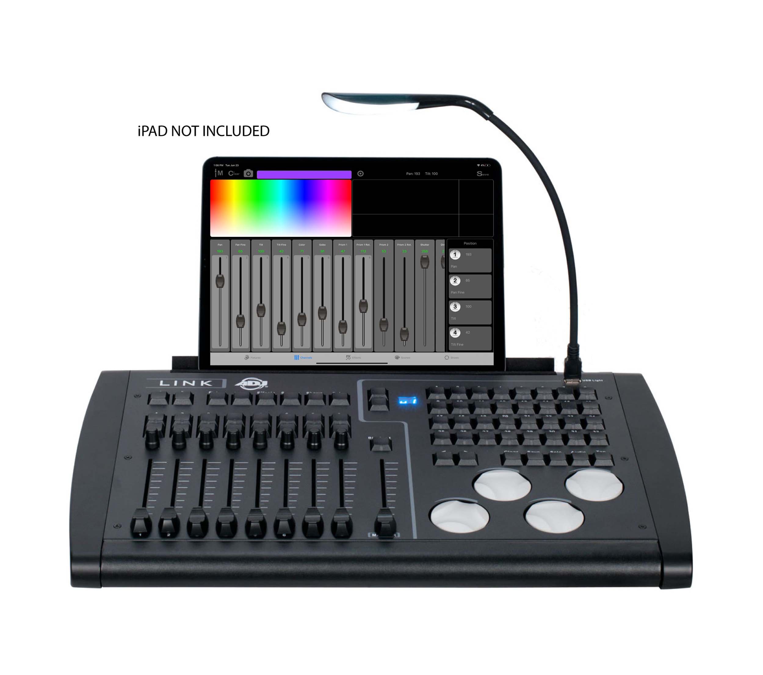 ADJ LINK, 4-Universe DMX Hardware Controller for iPad and ADJ's Airstream App by ADJ