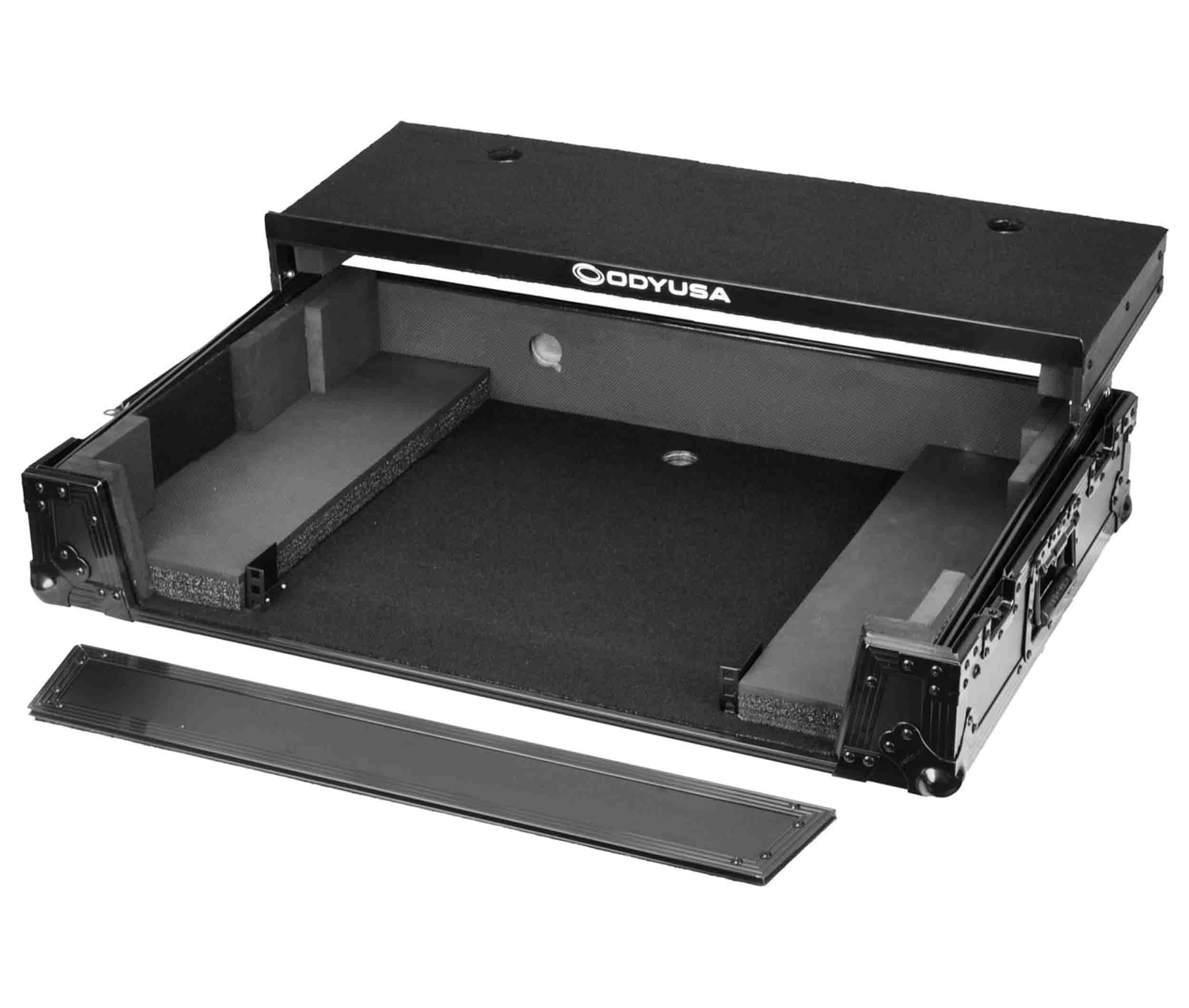 Odyssey FRBLGLP1UWPERFORMER, Rane Performer Black Label 1U Flight Case with Glide Style Laptop Platform and Wheels by Odyssey