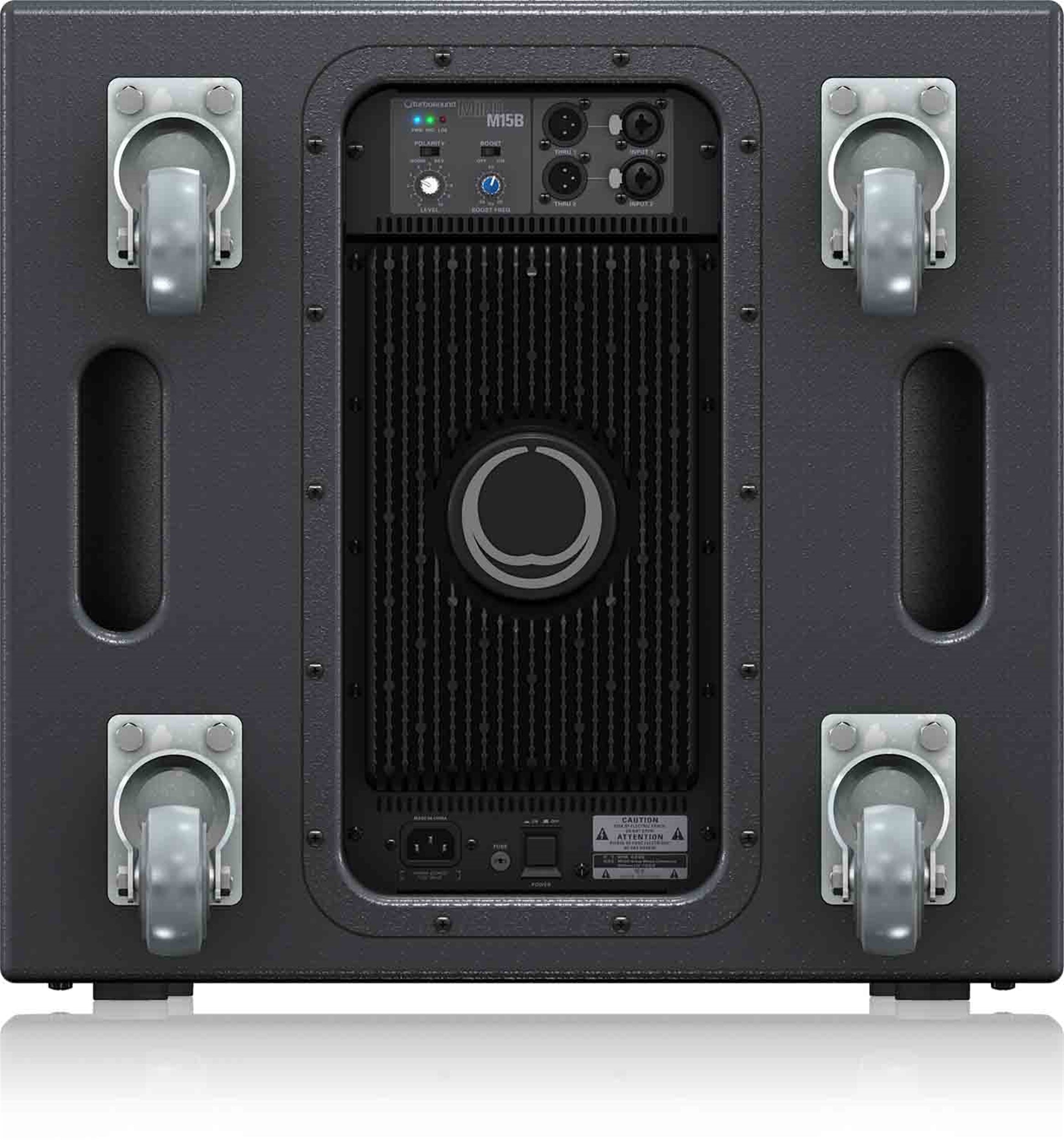 Turbosound M15B 2200-Watt 15" Powered Subwoofer with Klark Teknik Technology by Turbosound