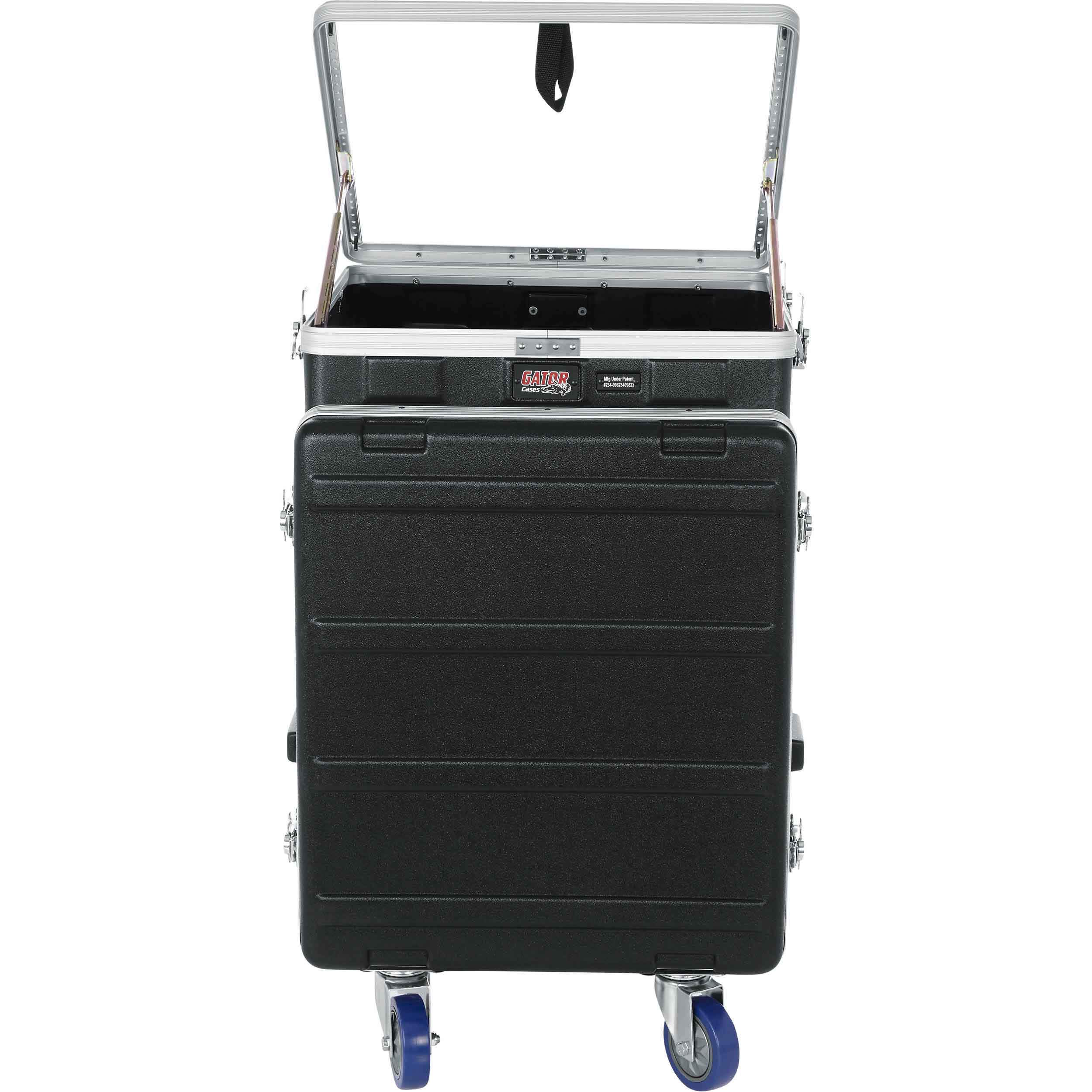 Gator Cases GRC-10X12 PU, 10U Top and 12U Side ATA Molded PE Pop-Up Console Rack by Gator Cases