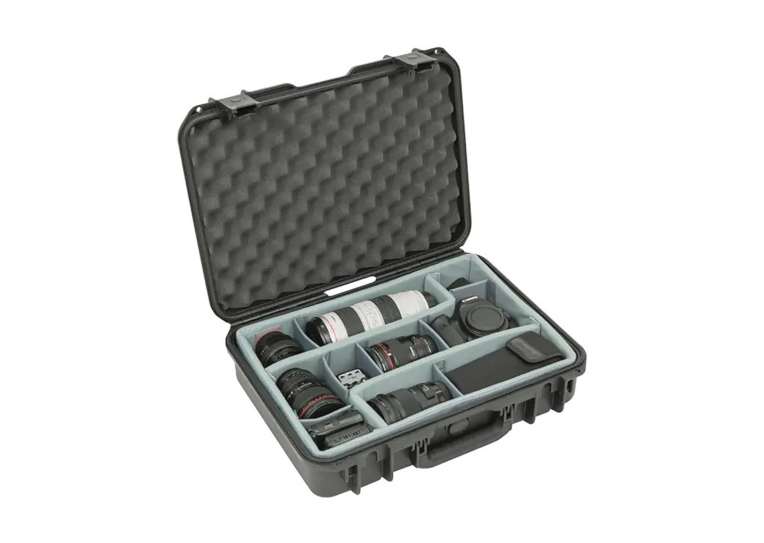 SKB Cases 3i-1813-5DT, iSeries Waterproof Case with Think Tank Photo Dividers and Lid Foam - Black by SKB Cases