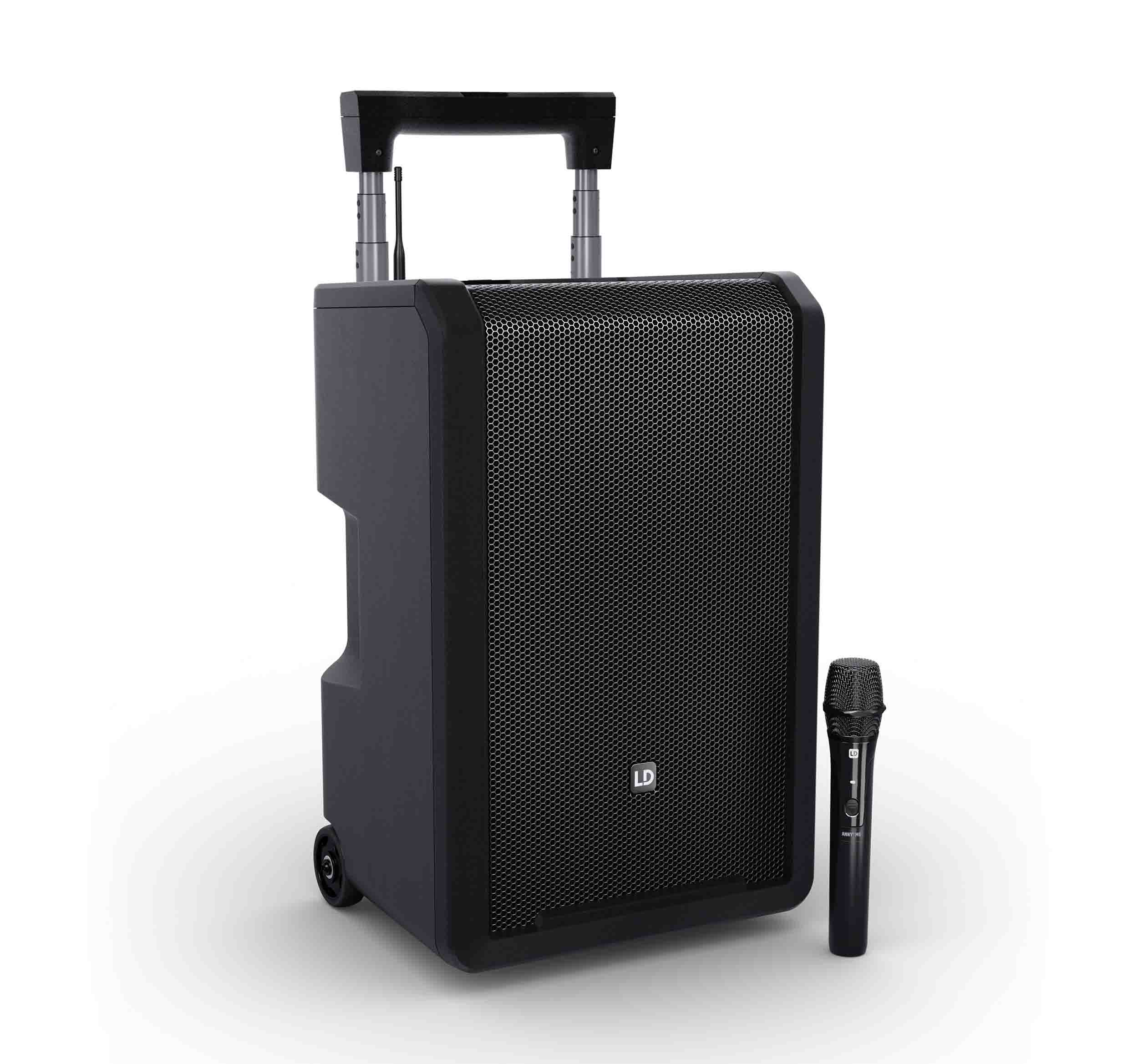 LD Systems ANNY 10 HHD B4.7, 10" Portable Battery-Powered Bluetooth PA System with Mixer And 1x Wireless Handheld Microphone by LD Systems