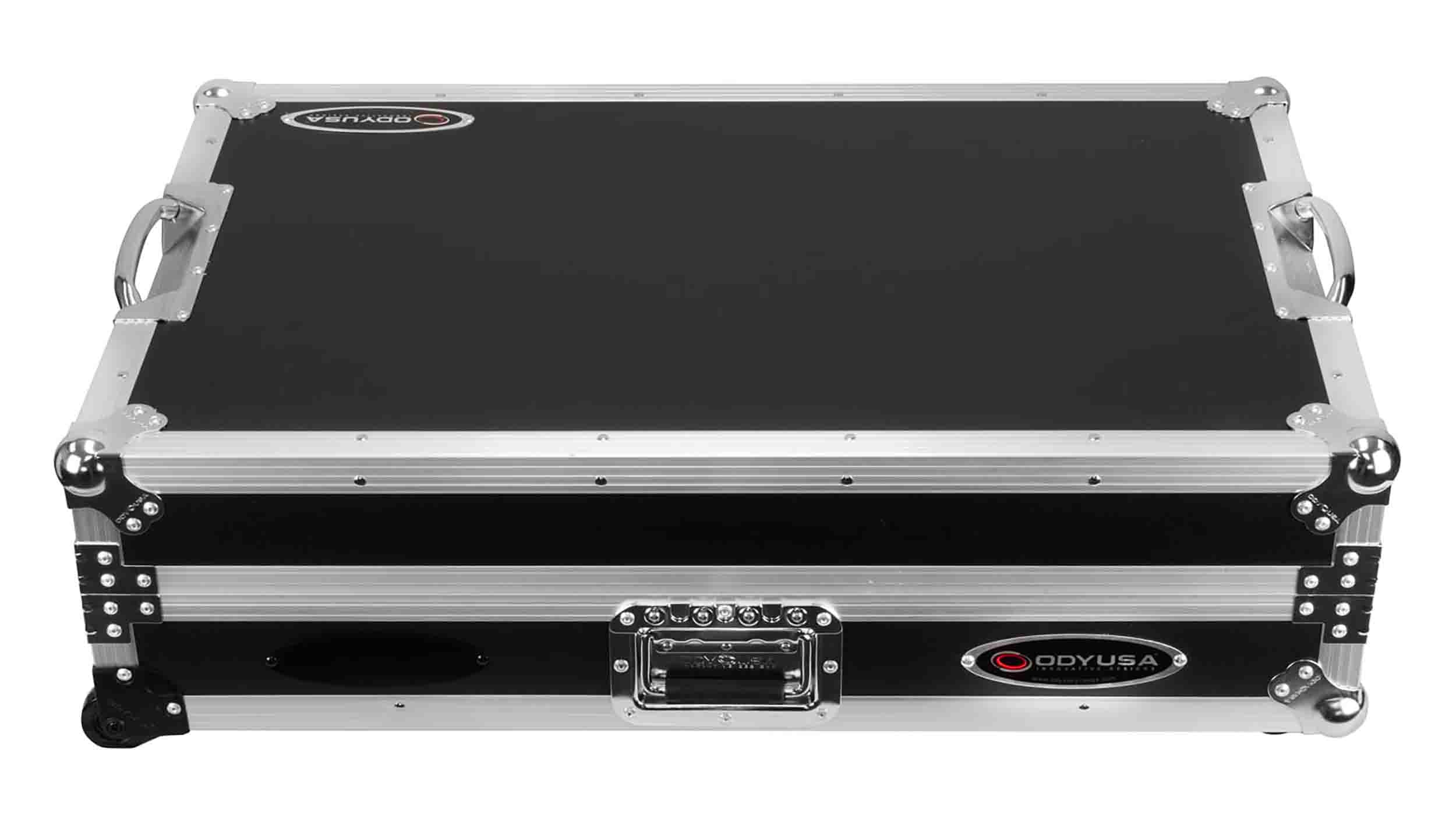 Odyssey FZGSDDJREV5CW, 1U Flight Case for DDJ-REV5 with Glide Style Laptop Platform and Corner Wheels by Odyssey