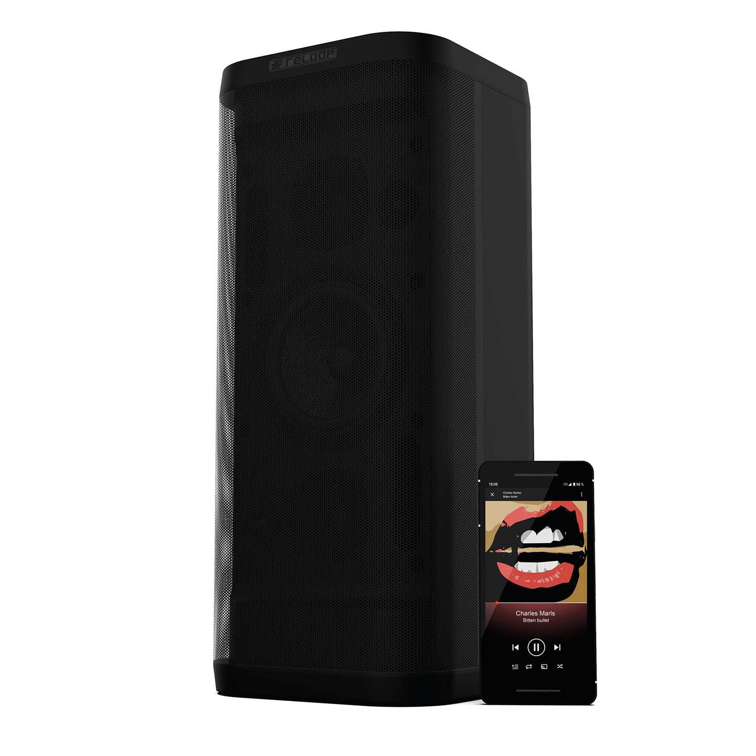 Reloop GROOVE-BLASTER-BT, 100W Portable Bluetooth Speaker With Smart Link by Reloop