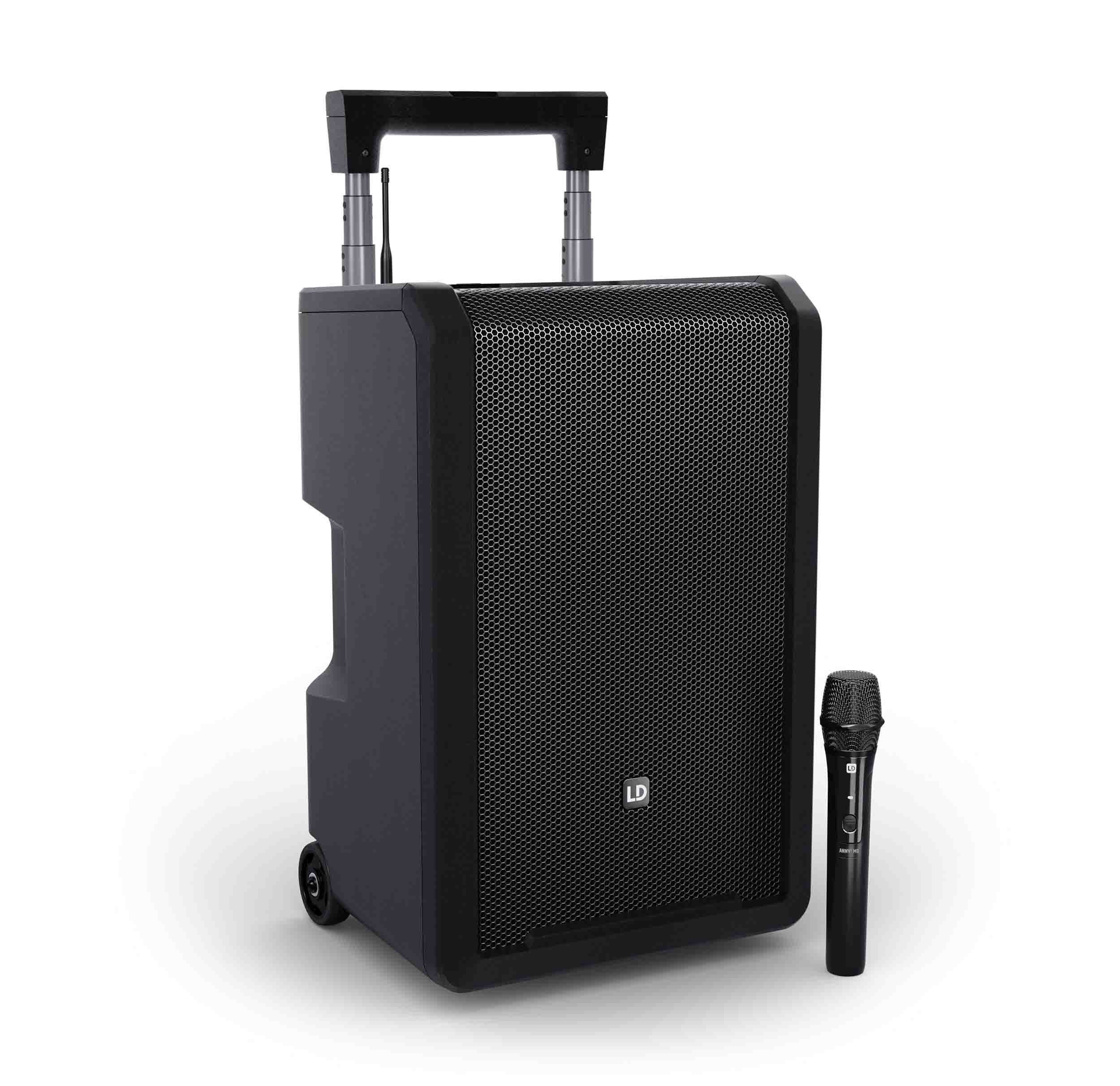 LD Systems ANNY 10 HHD B5.1, 10" Portable Battery-Powered Bluetooth PA System with Mixer And 1x Wireless Handheld Microphone by LD Systems