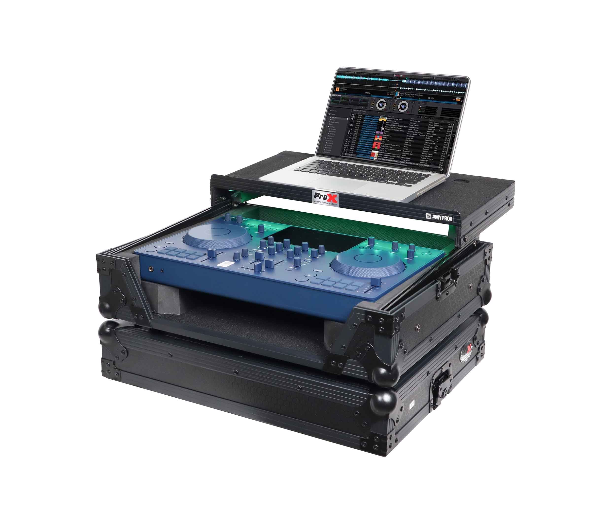 ProX XS-OMNISDUO LTBL LED, ATA Flight Case for Pioneer Alpha Theta OMNIS-DUO DJ Controller - Black by ProX Cases