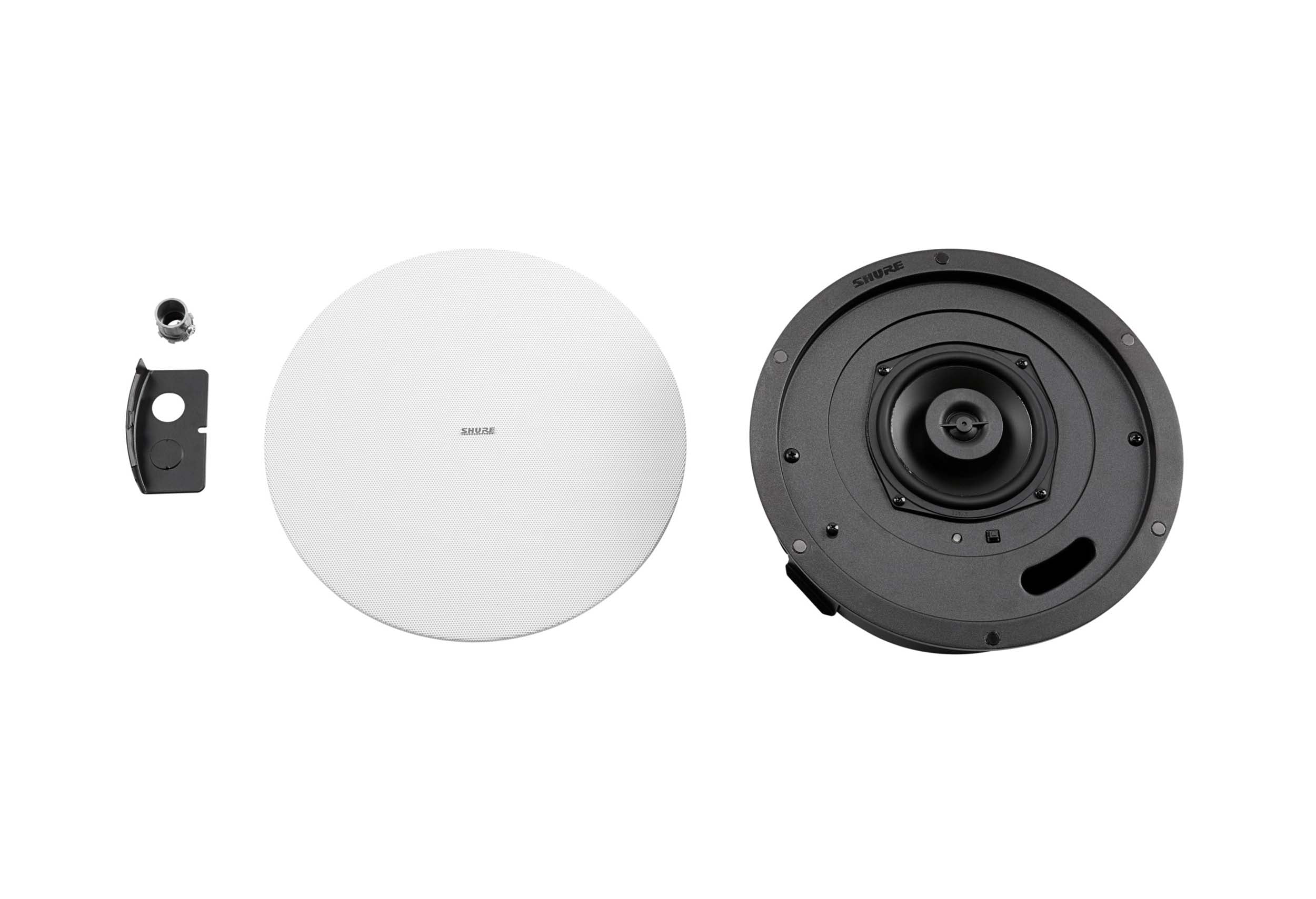 Shure 920M W-V Ecosystem DJ Package Including 1 MXA920W-S Ceiling Microphone, 1 IMX-RM8-SUB5, 2 MXN5W-C Ceiling Speaker and 2 Tile Bridges by Shure