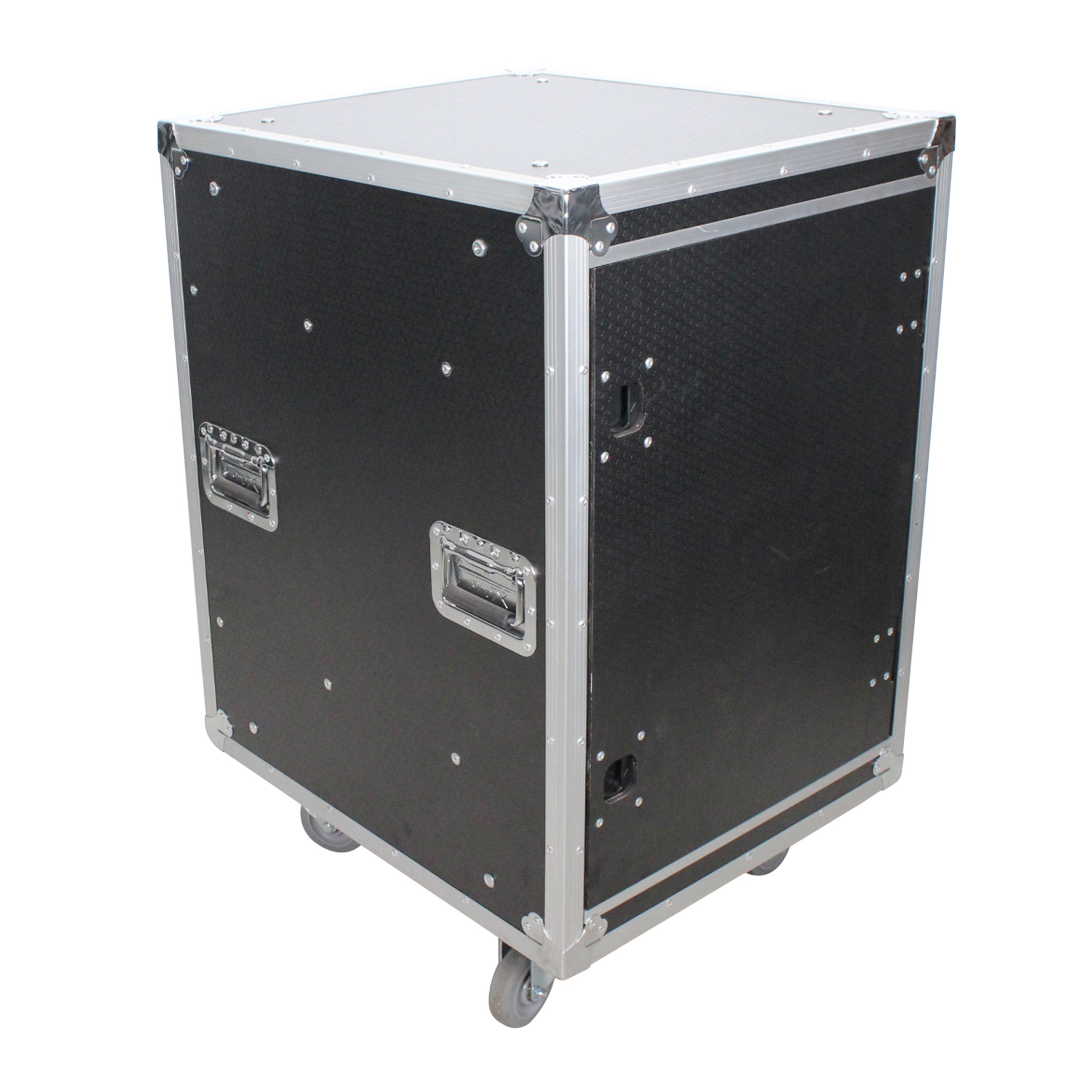 ProX T-16USLAM20, 16U 20" Deep Vertical Rack Shock Mount Case with 2 Sliding Slam Doors and 4" Caster Wheels by ProX Cases