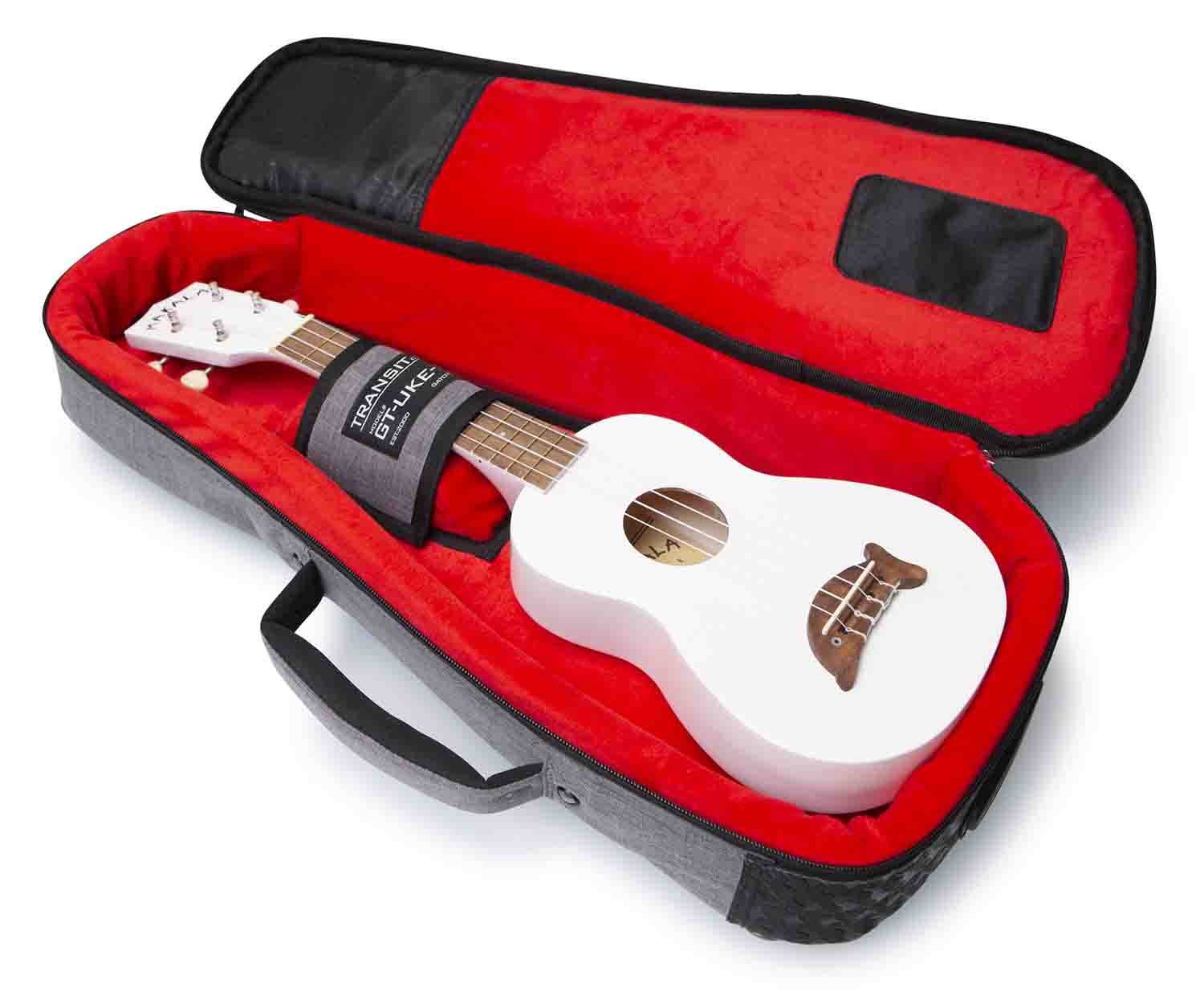 Gator Cases GT-UKE-SOP-GRY Transit Series Bag for Soprano Ukulele - Grey by Gator Cases