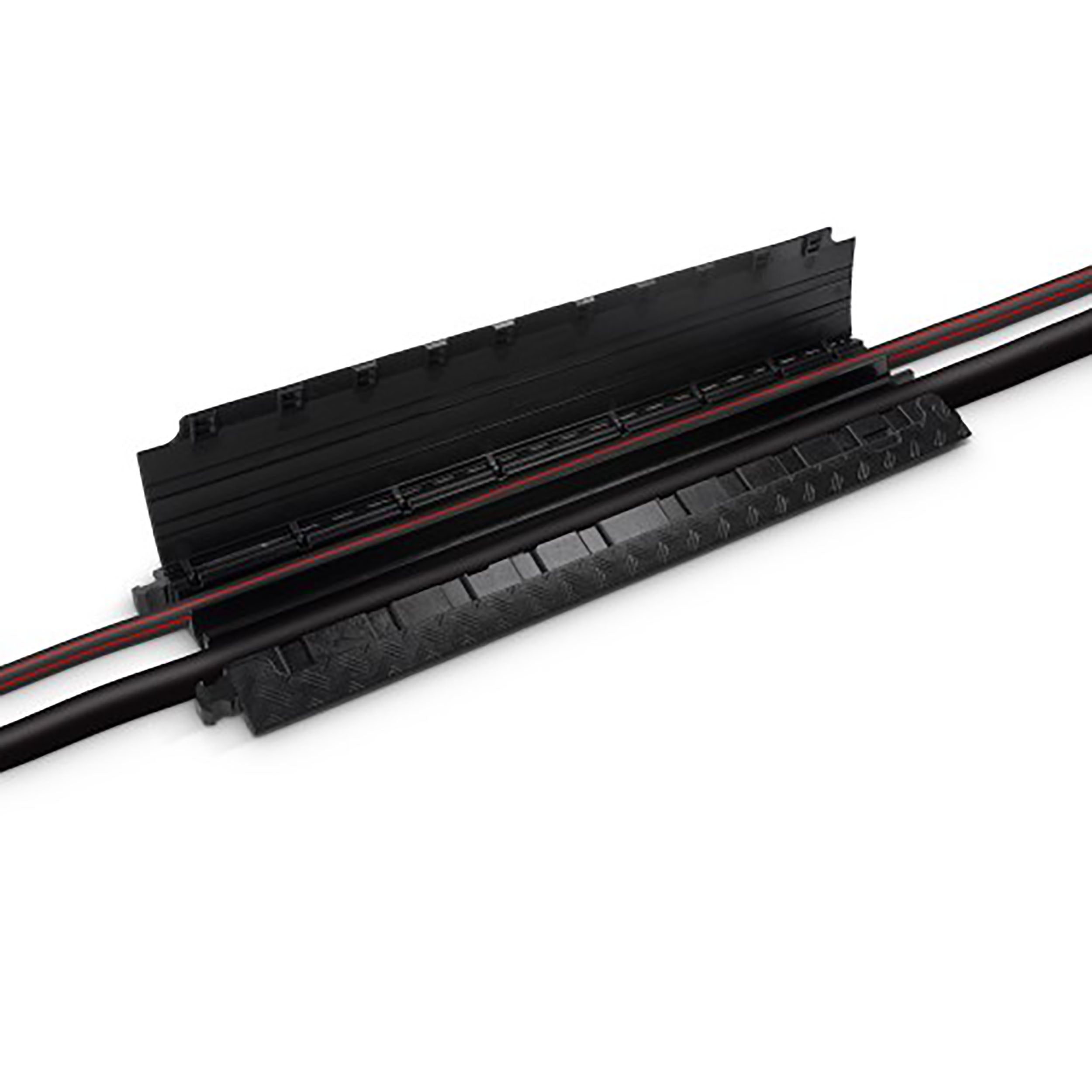 Defender 85200BLK, Medium Duty 3 Channels Cable Protector - Black by Defender
