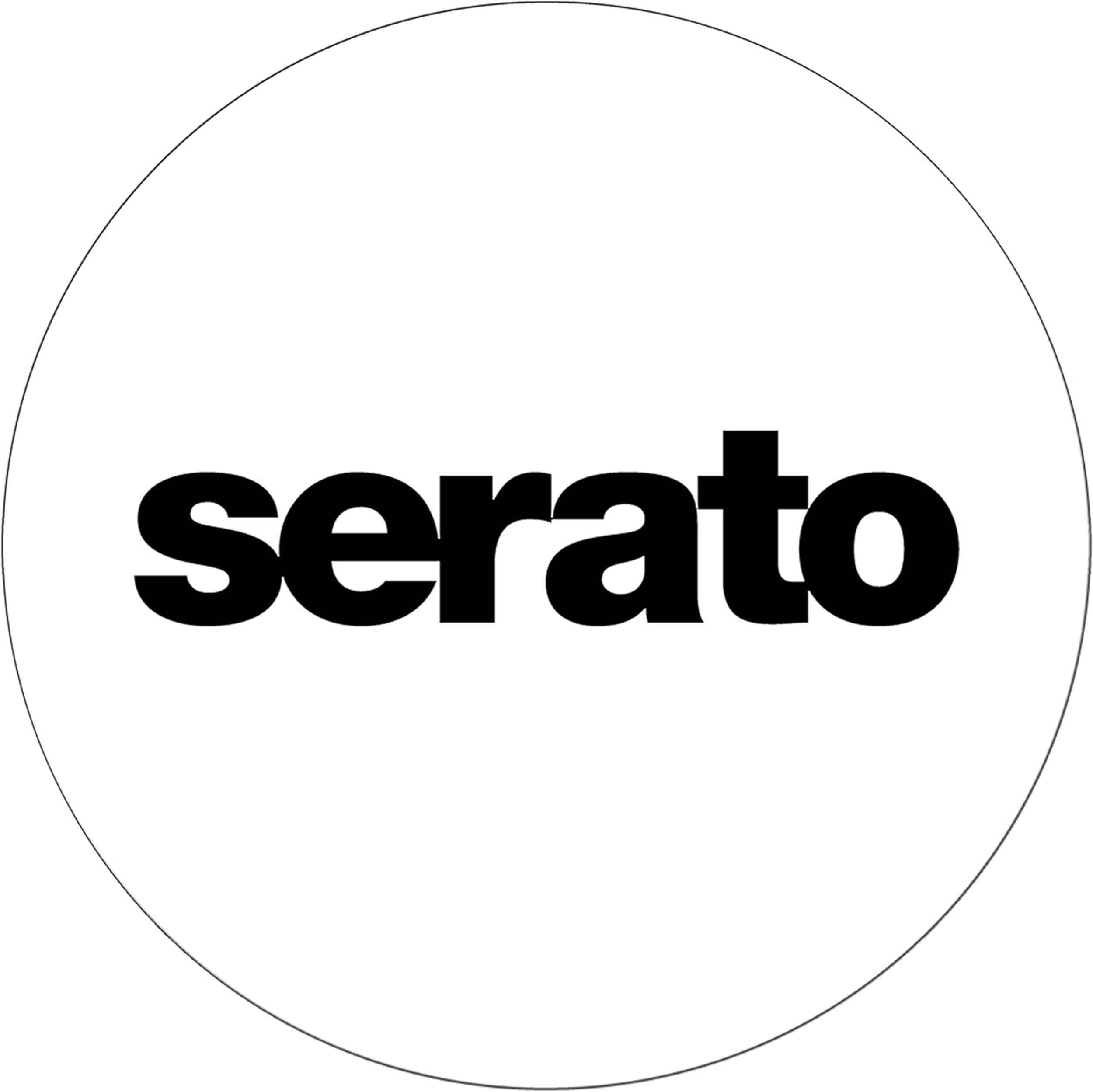 Serato OSA-SM-WHT-BR 12" White Butter Rug Slipmats - Pair by Serato