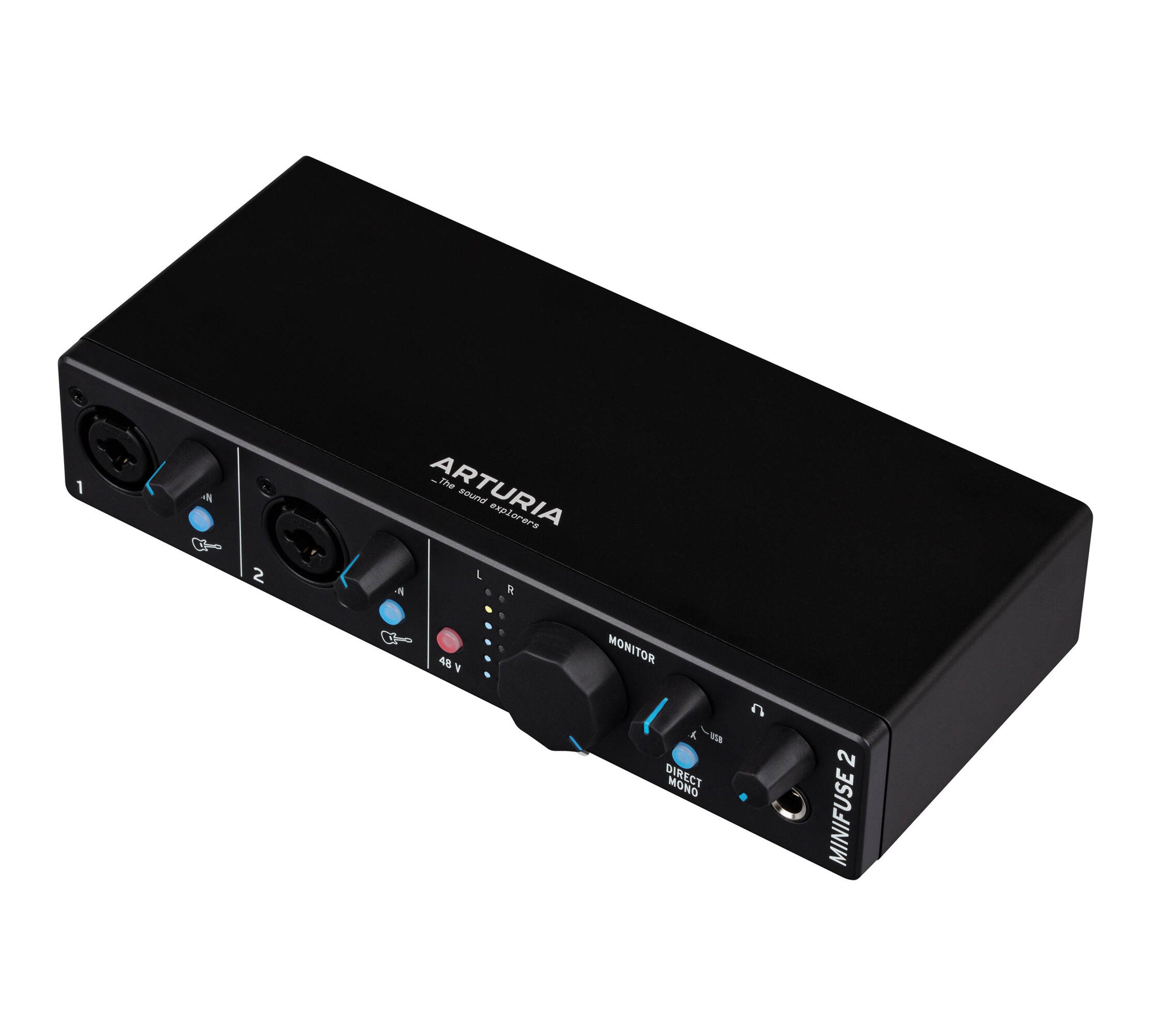 Arturia MiniFuse 2 Portable 2x2 USB Type-C Audio Interface + Midi - Black by Arturia