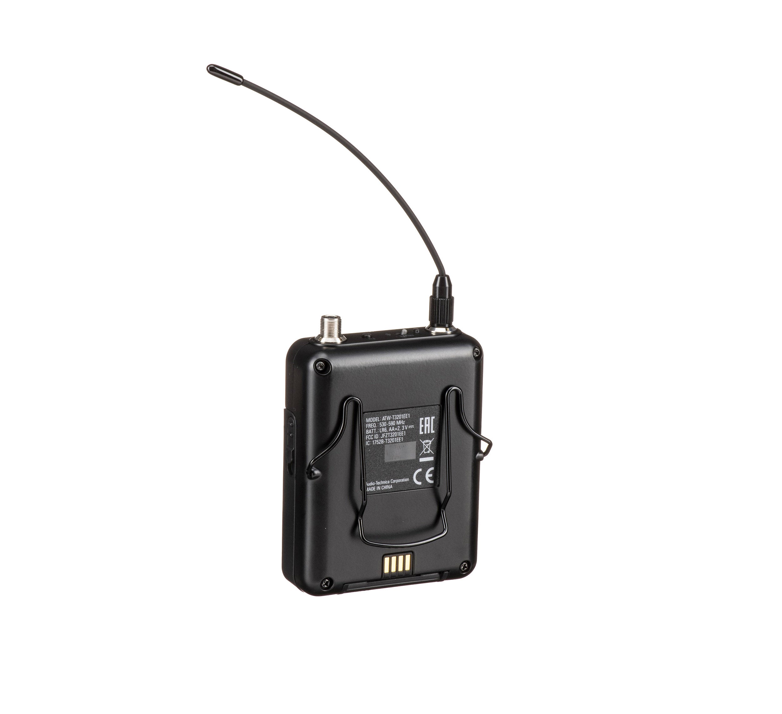 Audio-Technica ATW-3211DE2, 3000 Series Bodypack Wireless Microphone System with No Mic DE2 - 470 to 530 MHz by Audio-Technica