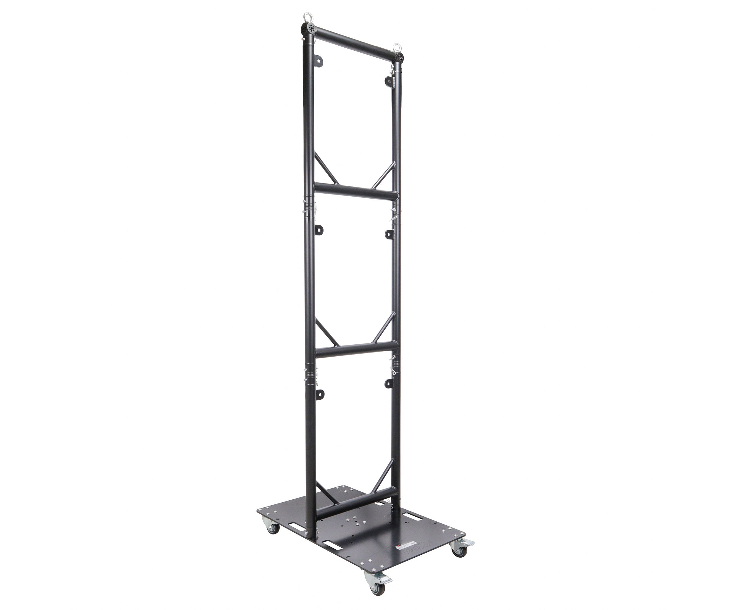 ProX XT-GRU-PKGX3BLK, Truss Modular 3X Rapid U Grid Trio DJ Package for Lighting - Moving Heads with Rolling Aluminum Baseplate - Black by ProX Cases