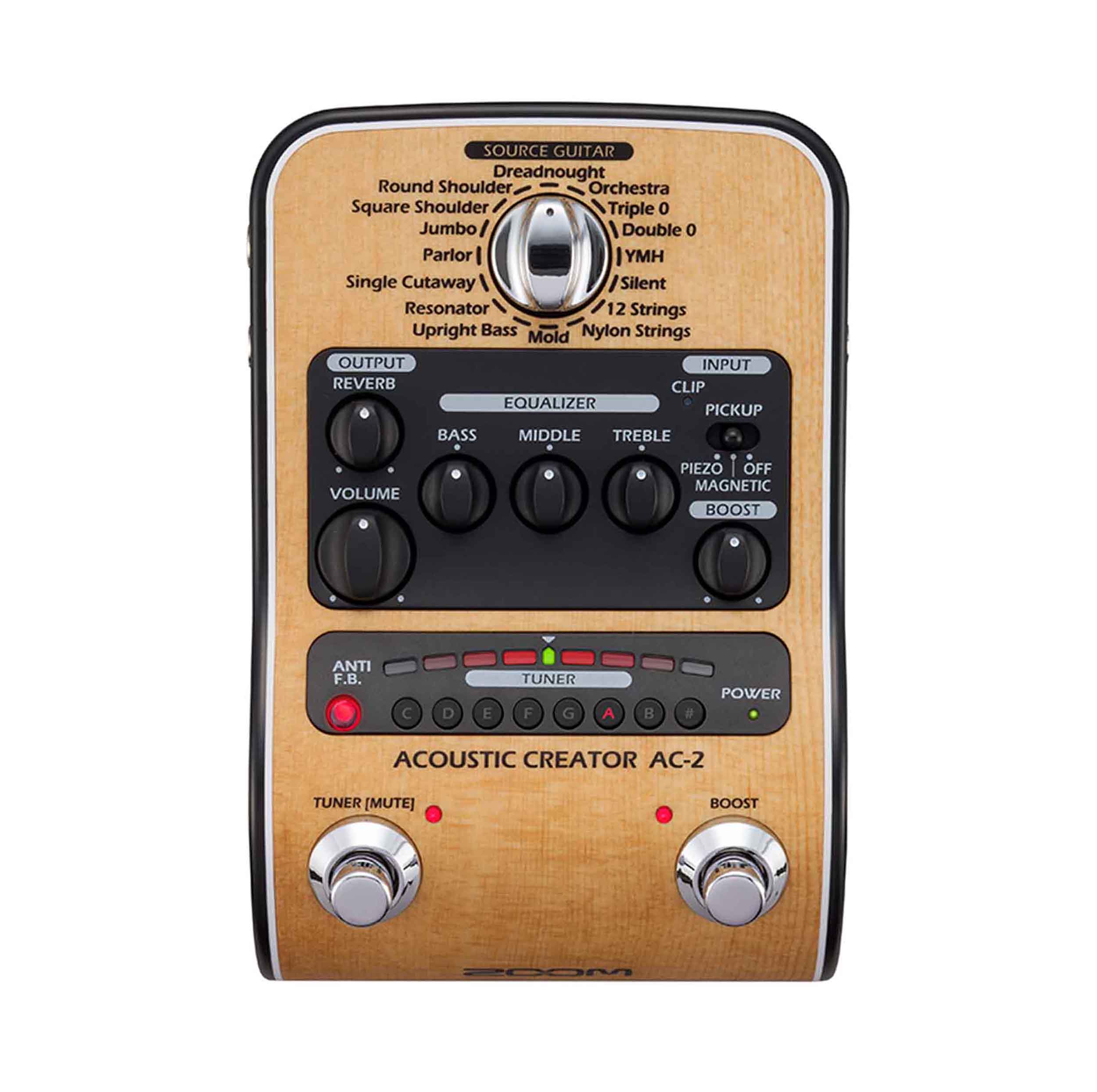 B-Stock: Zoom AC-2 Acoustic Creator Direct Box with 16 Source Guitars by Zoom