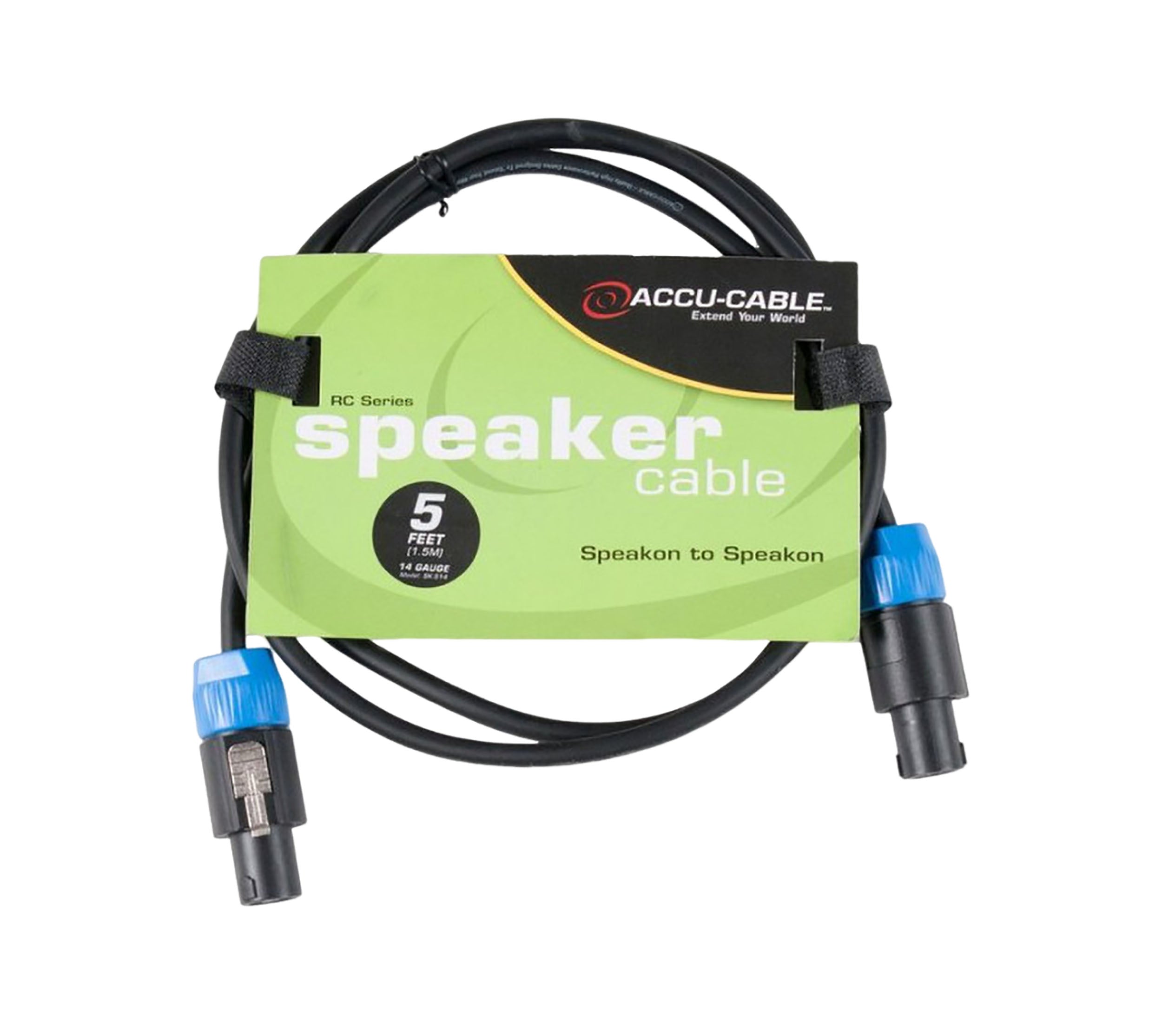 Accu-Cable SK-514, 14-Gauge Speaker Cable - 5 Ft by Accu Cable