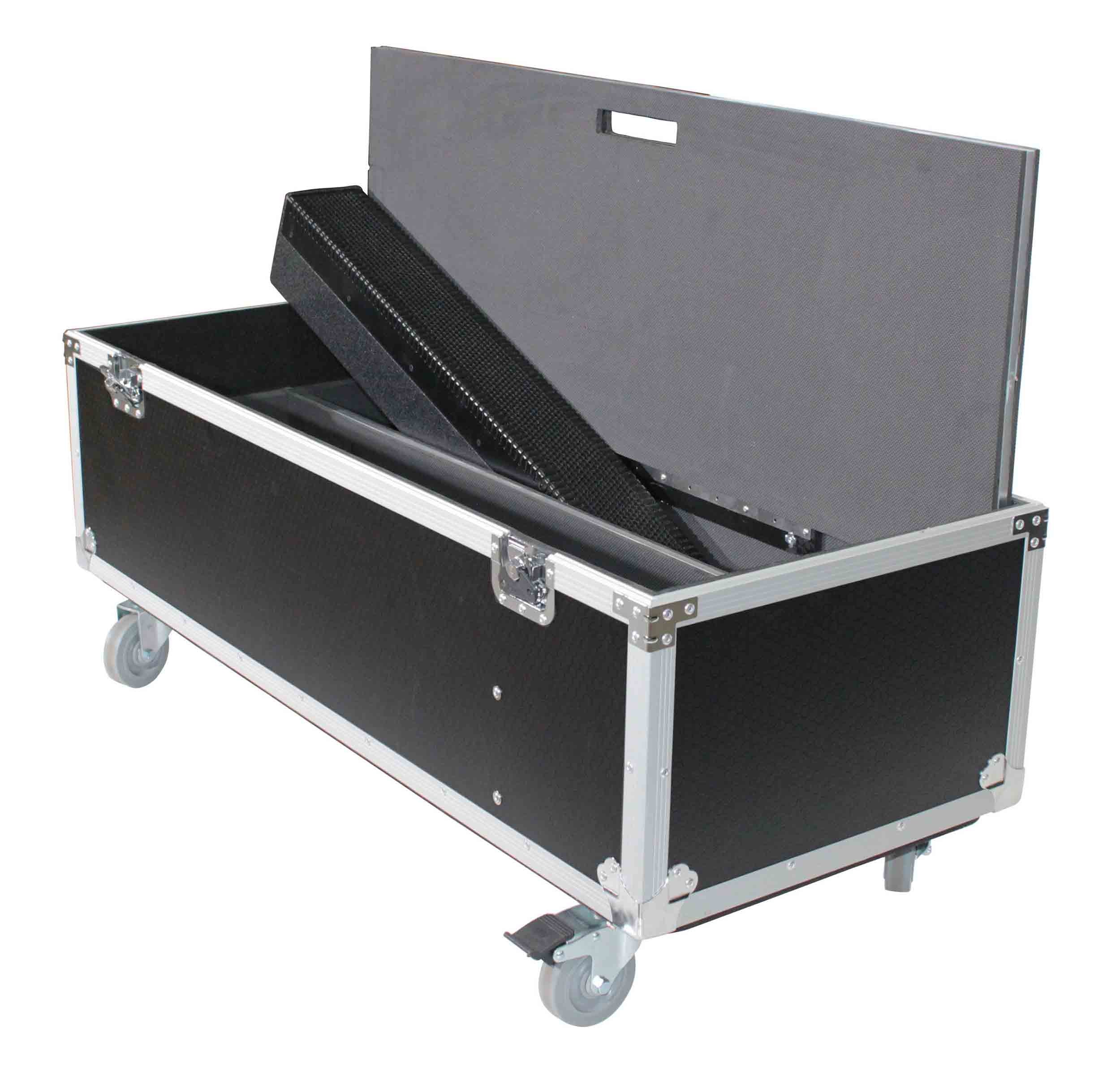 ProX X-EVO1250X2W, ATA Flight Case for 2x RCF EVOX12 or EV Evolve 50 Compact Arrays Fits Two Speakers and Subwoofers by ProX Cases