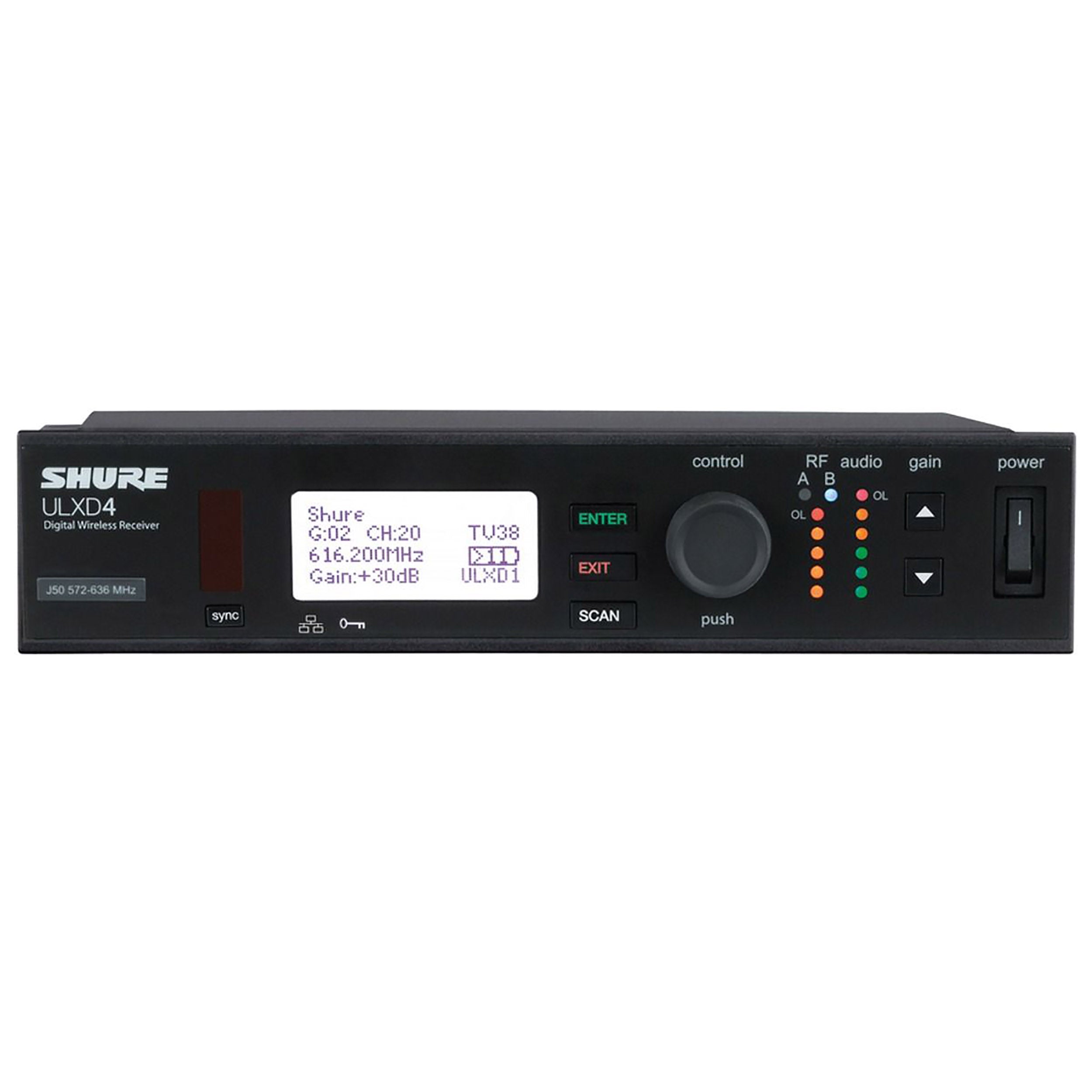 Shure ULXD2/B58-G50-PK, Digital Handheld Transmitter Package with Beta 58A Capsule with ULXD4 Receiver and Case by ProX Cases