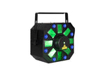 Eliminator Lighting Furious Three RGUV, Party Light with Moonflower, Wash, and Laser Effect by Eliminator Lighting