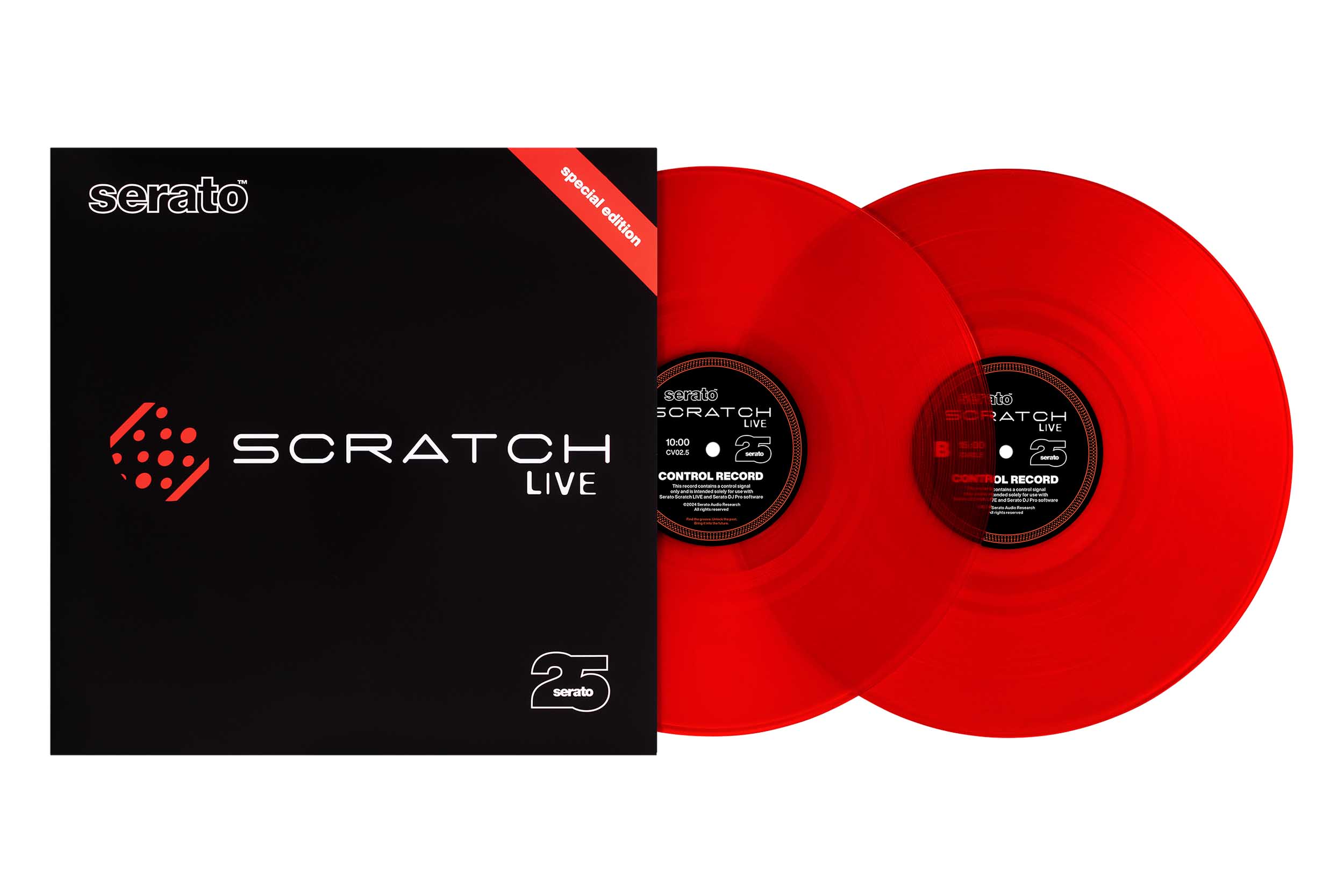 Serato SCV-SP-ANN-25, 25th Anniversary Scratch Live Control Vinyl - Blind Box Color Received Is Random by Serato
