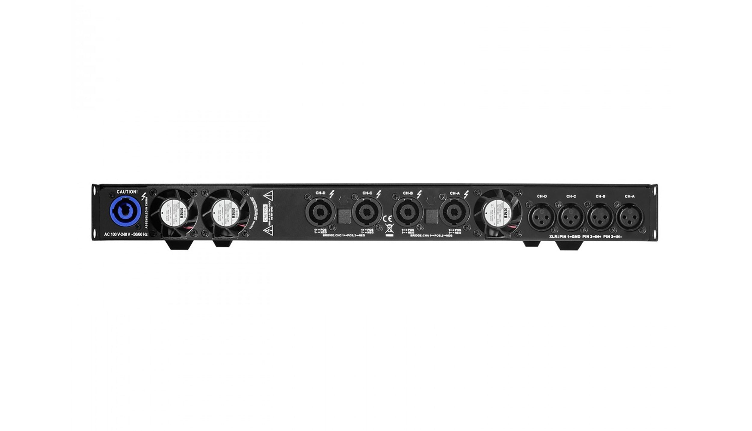 Wharfedale WD-DP-4100N, 4-Channel Power Amplifier with Dante Connectivity - 4 x 1700 Watt by Wharfedale Pro