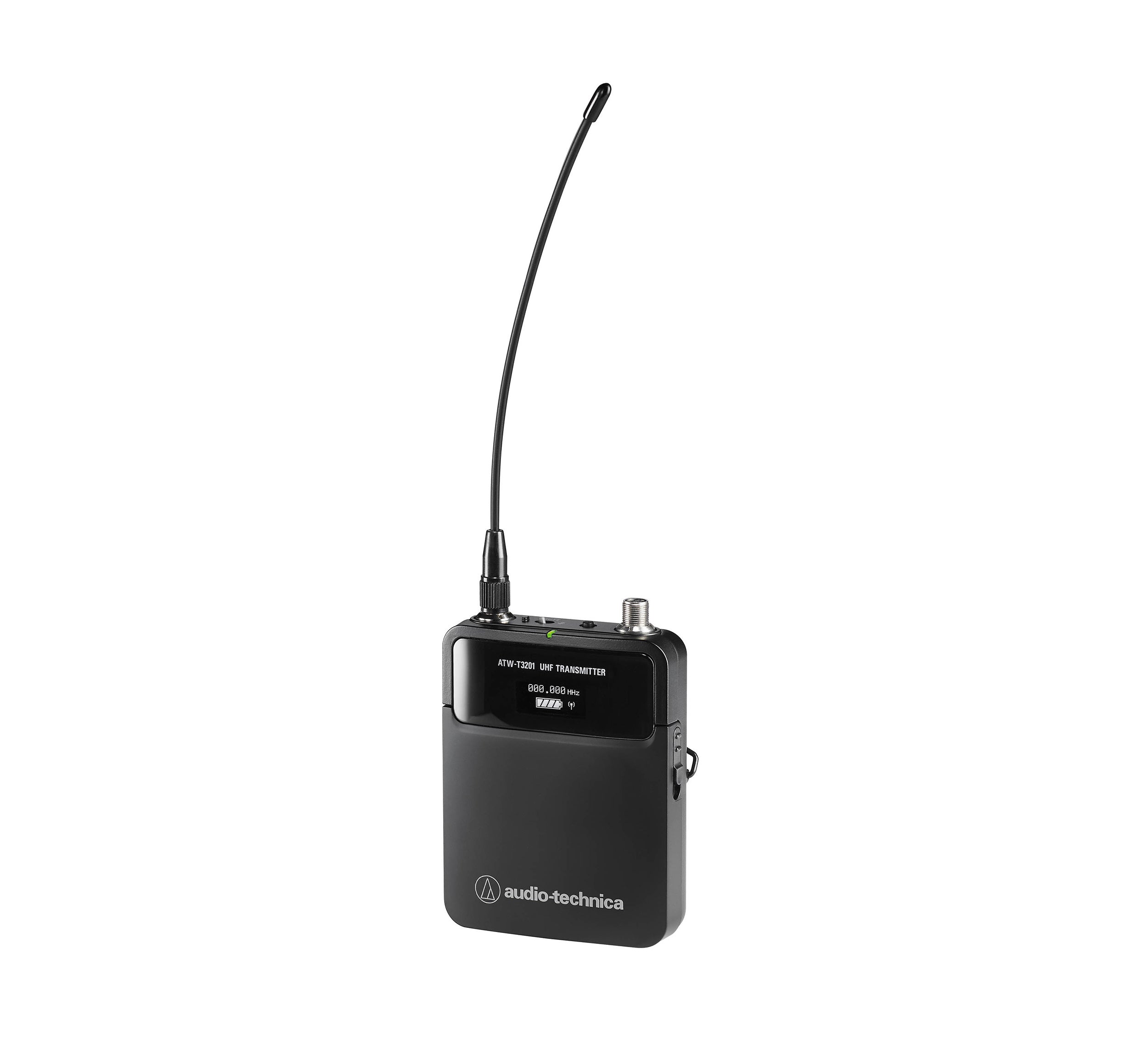 Audio-Technica ATW-3211DE2, 3000 Series Bodypack Wireless Microphone System with No Mic DE2 - 470 to 530 MHz by Audio-Technica